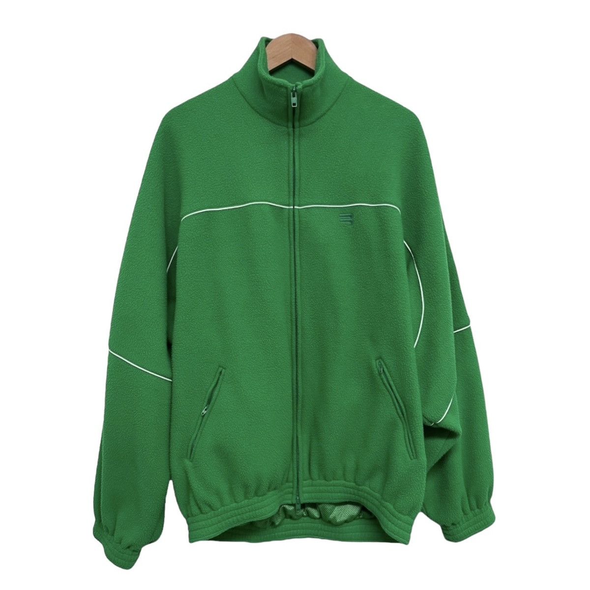 image of Balenciaga Sporty B Fleece in Green, Men's (Size Small)