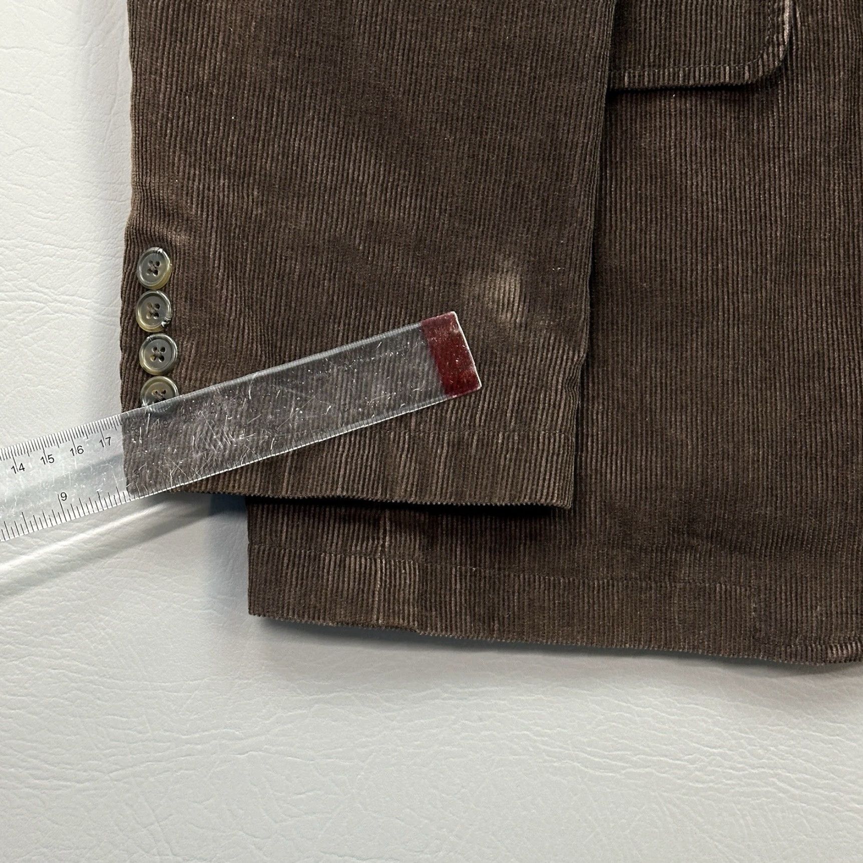 J.Crew VINTAGE J.CREW Jacket Men’s XL Brown Corduroy 3 Button Blazer Coat - Single-Breasted, Notch Lapel, Four-Button Sleeve, Dry Clean Only, Cotton Lining Size 46R - 4 Thumbnail