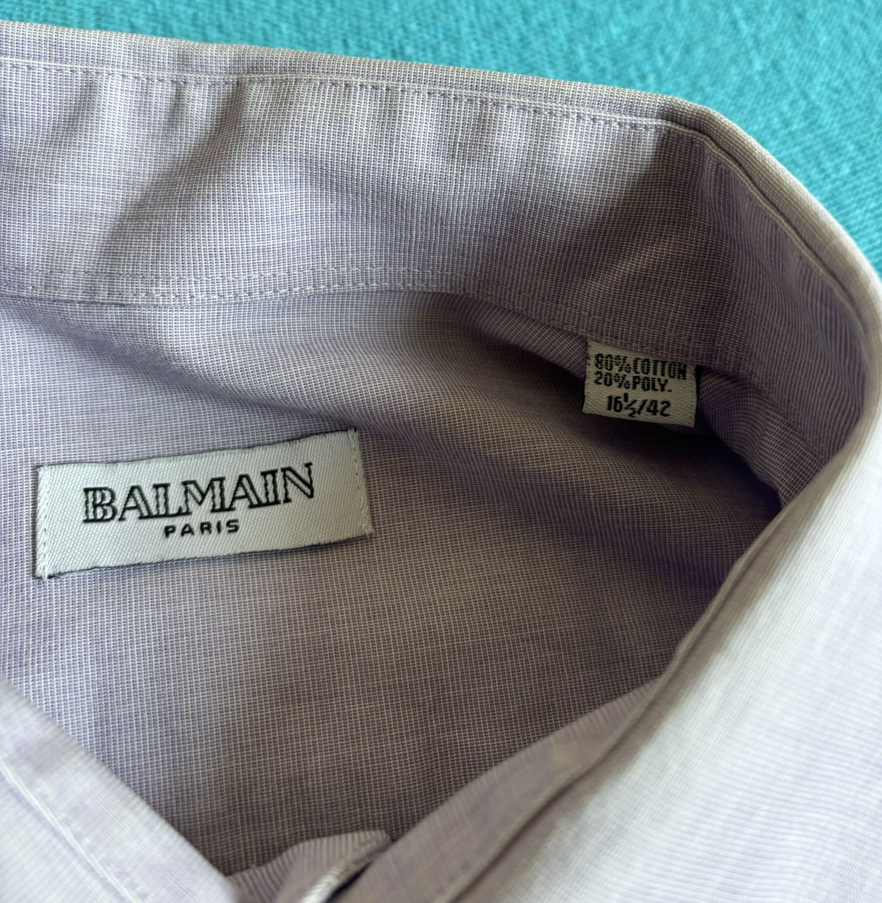 Balmain × Vintage Balmain Paris shirt size 16.5/42 Size US XL / EU 56 / 4 - 13 Thumbnail
