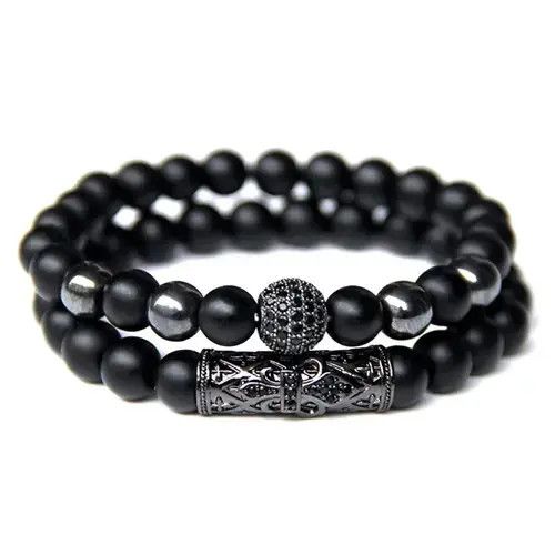 Other 2pieces / Set 8mm Bead Bracelet Size ONE SIZE - 1 Thumbnail