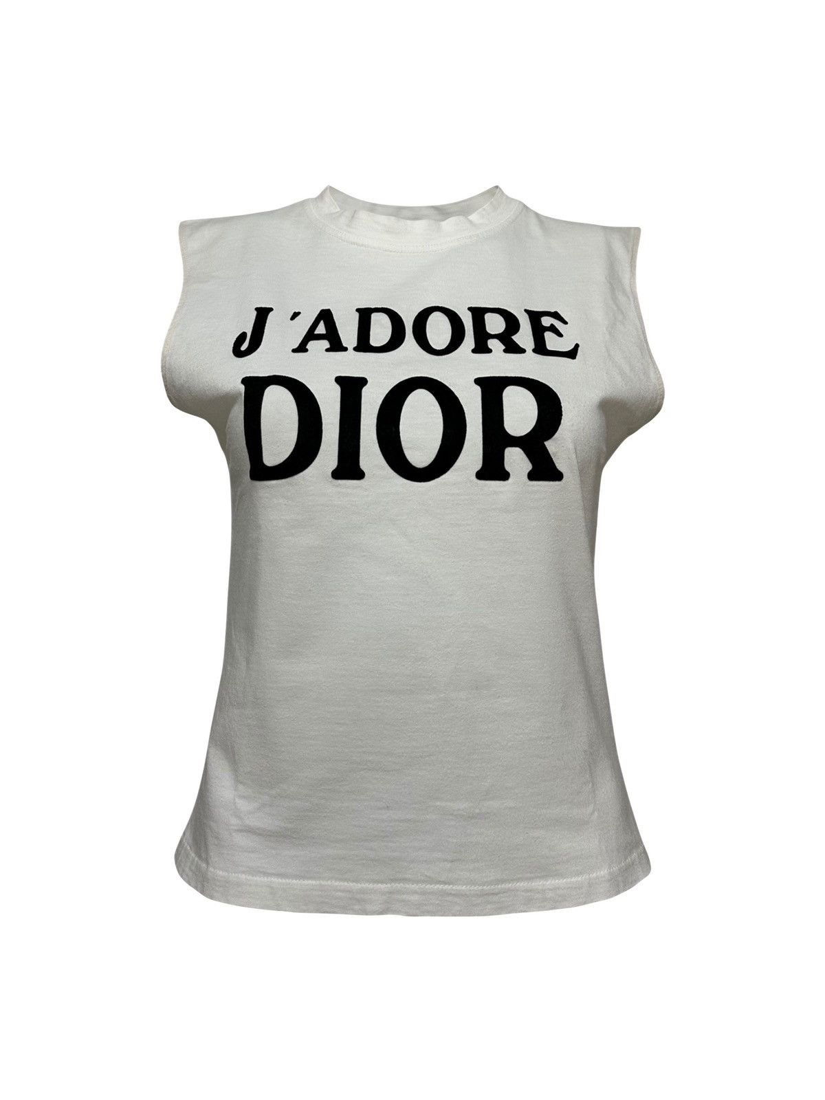 Dior CHRISTIAN DIOR Fall Winter 2001 "J'ADORE DIOR" Tank Top Size M / US 6-8 / IT 42-44 - 1 Thumbnail
