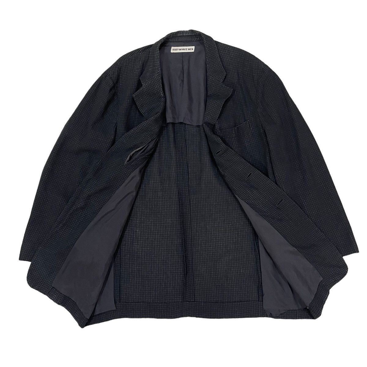 Issey Miyake 🔥Vintage Issey Miyake Men Gingham Button Jacket Size US L / EU 52-54 / 3 - 3 Thumbnail