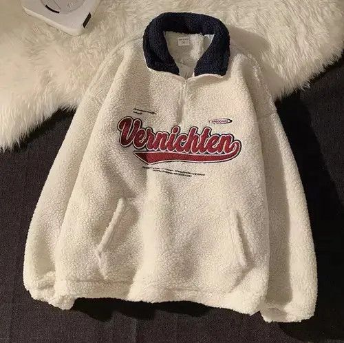 Japanese Brand × Vintage Oversize Fleece Sweatshirt Size US L / EU 52-54 / 3 - 2 Thumbnail