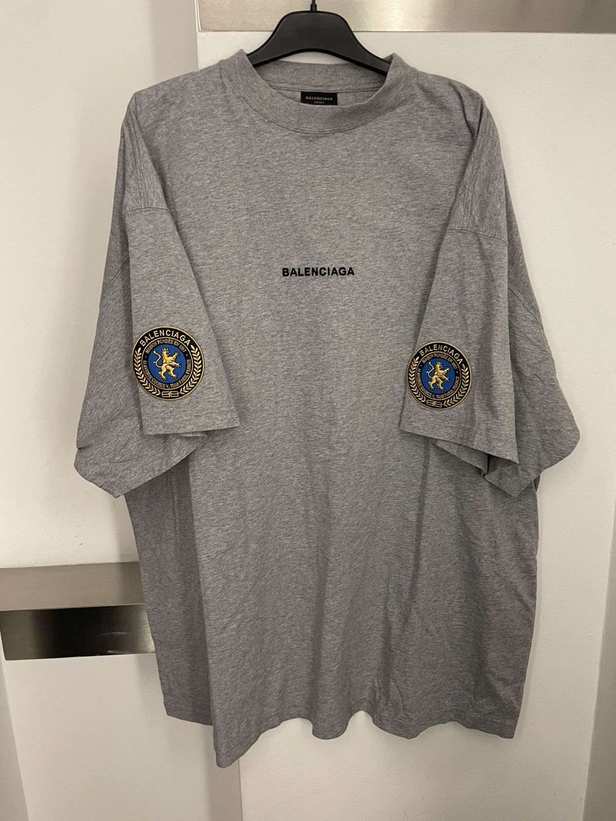 Balenciaga Grey cottom oversized t-shirt Size US XXL / EU 58 / 5 - 1 Thumbnail