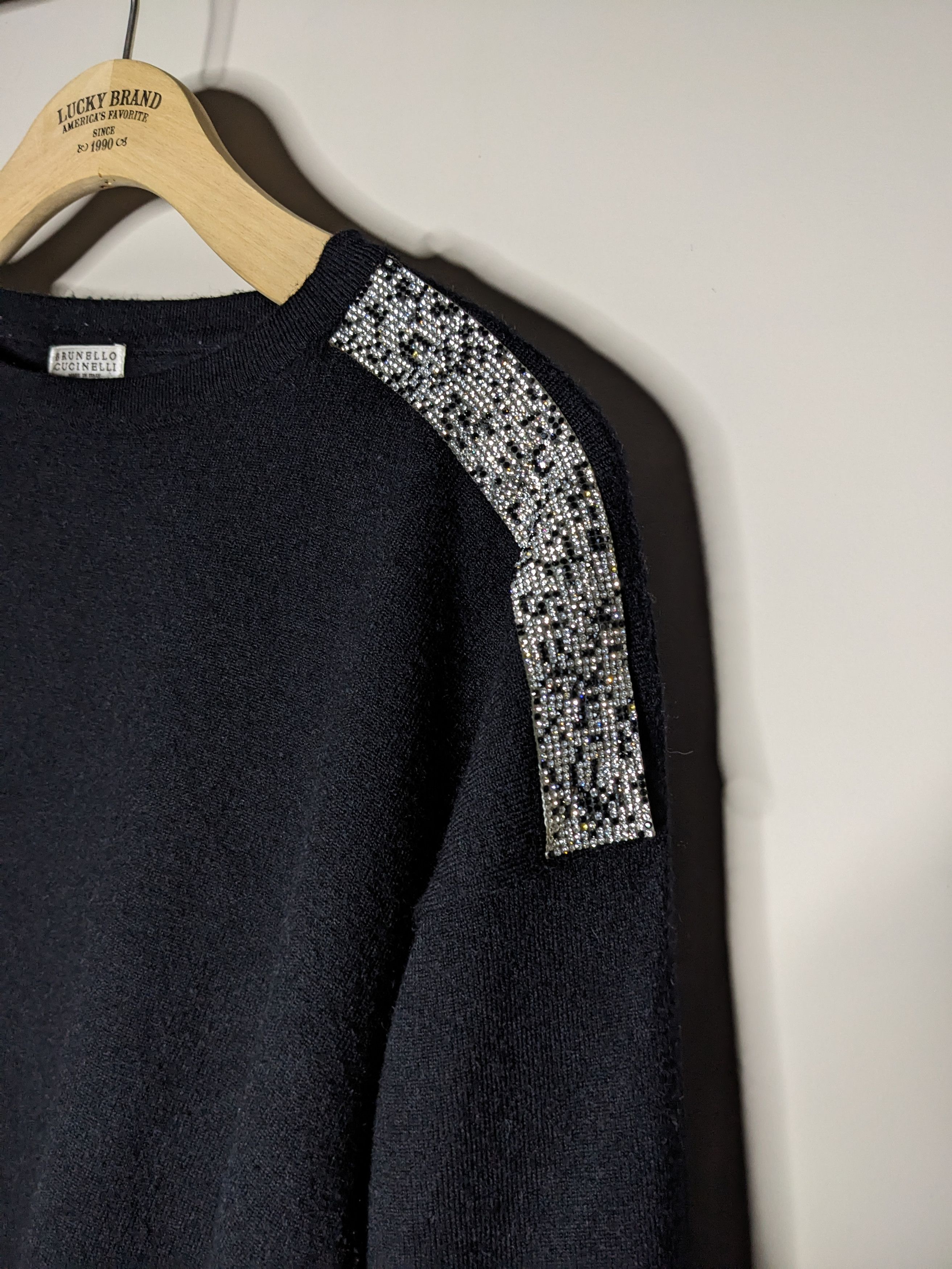 Brunello Cucinelli Brunello Cucinelli Sweater Womans Medium Rhinestone READ Size M / US 6-8 / IT 42-44 - 5 Thumbnail