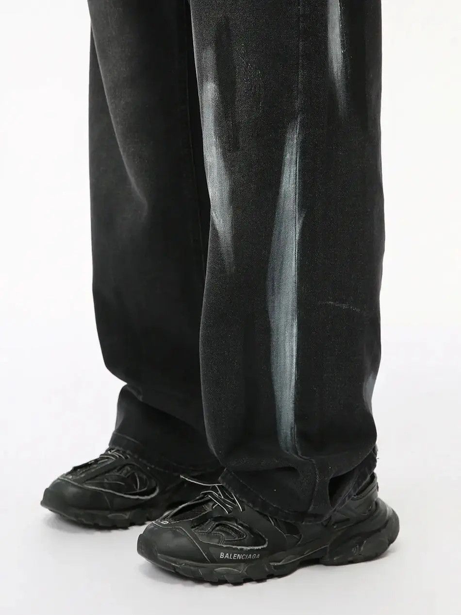 Japanese Brand Retro loose high street graffiti jeans Size US 32 / EU 48 - 3 Thumbnail