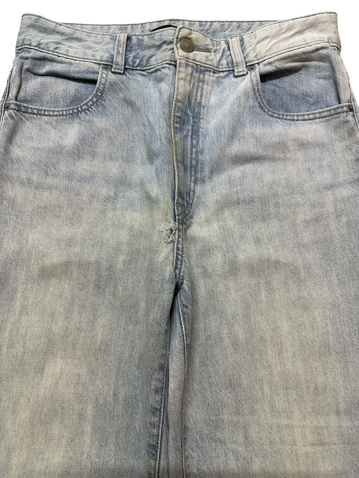 Uniqlo Vintage Japanese Uniqlo Faded Wash Style Wide Leg Baggy Jean Size US 30 / EU 46 - 3 Thumbnail