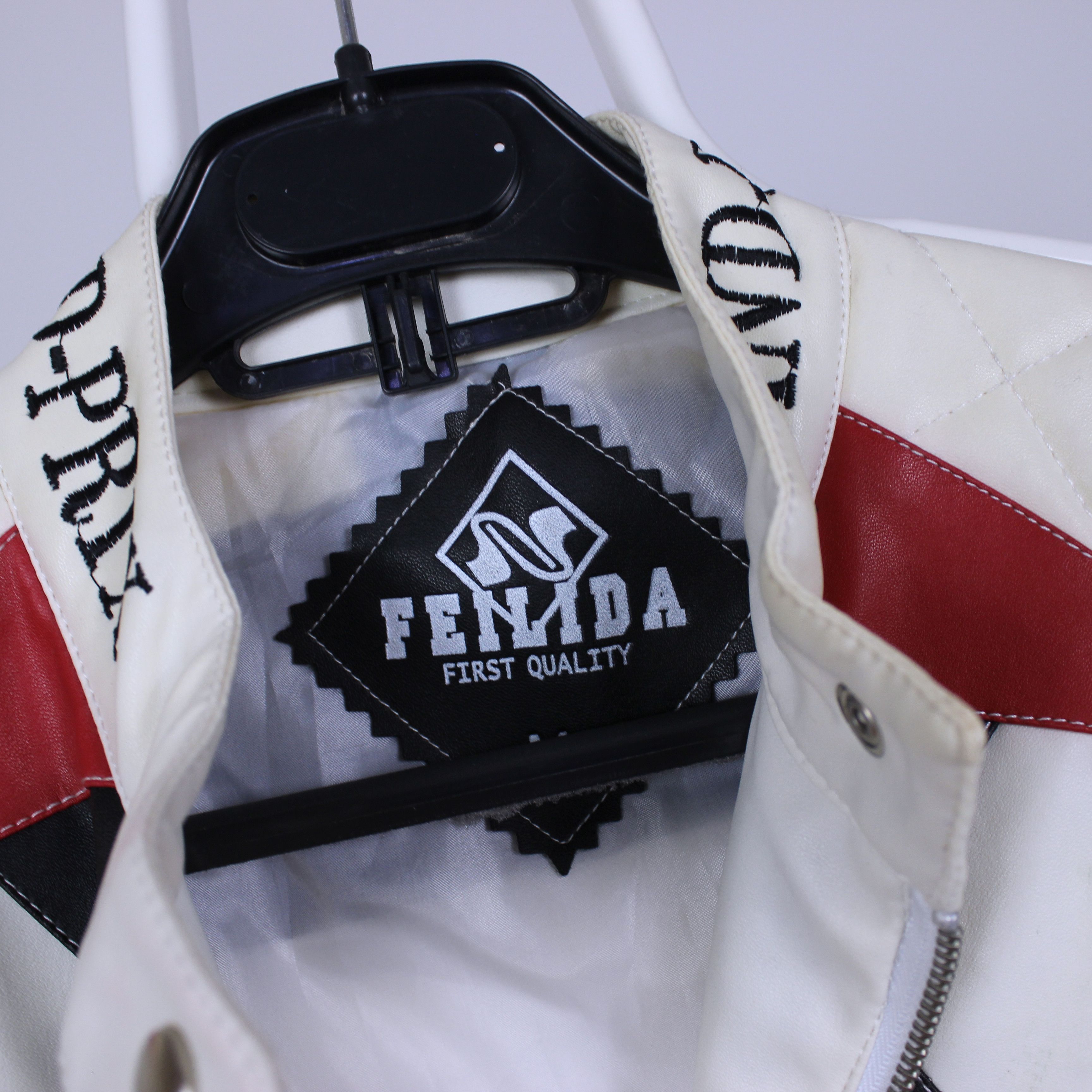 NASCAR Vintage Wonder Team Grand Prix Y2K Racing Leather Jacket Size M / US 6-8 / IT 42-44 - 9 Thumbnail