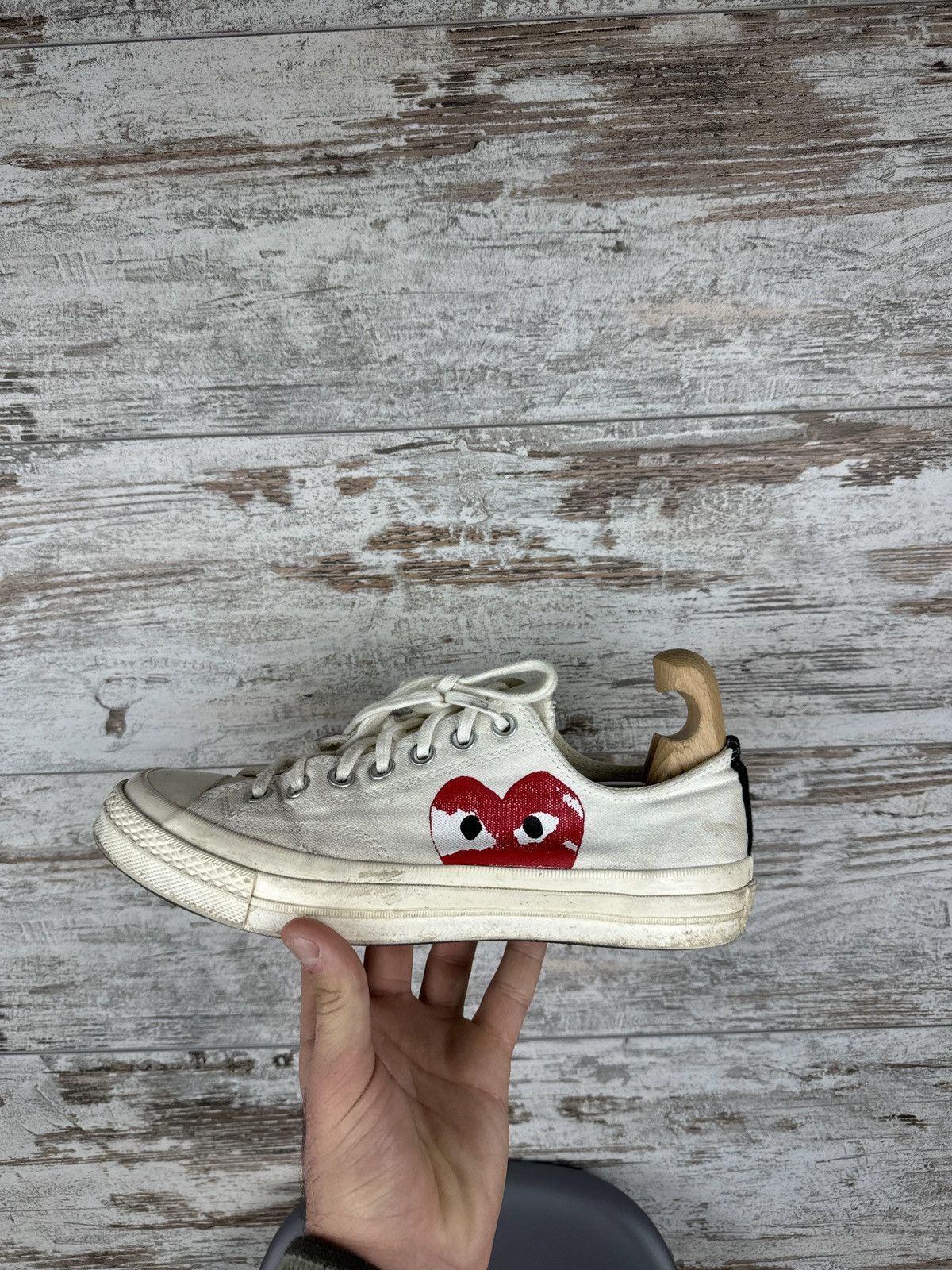 Comme des Garcons × Comme des Garcons PLAY × Converse Converse Chuck Taylor All-Star 70s Hi Comme des Garcons Play Size US 9 / EU 42 - 6 Thumbnail