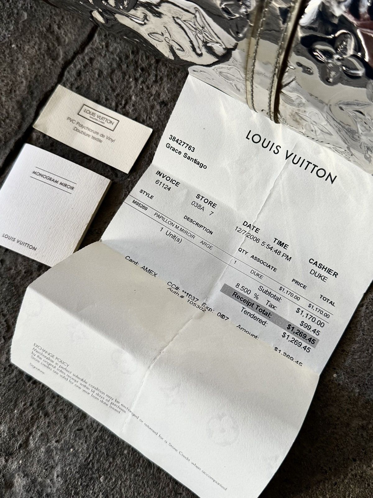 Louis Vuitton Louis Vuitton - Marc Jacobs - 2006 - Silver Miroir Papillon Size ONE SIZE - 18 Thumbnail