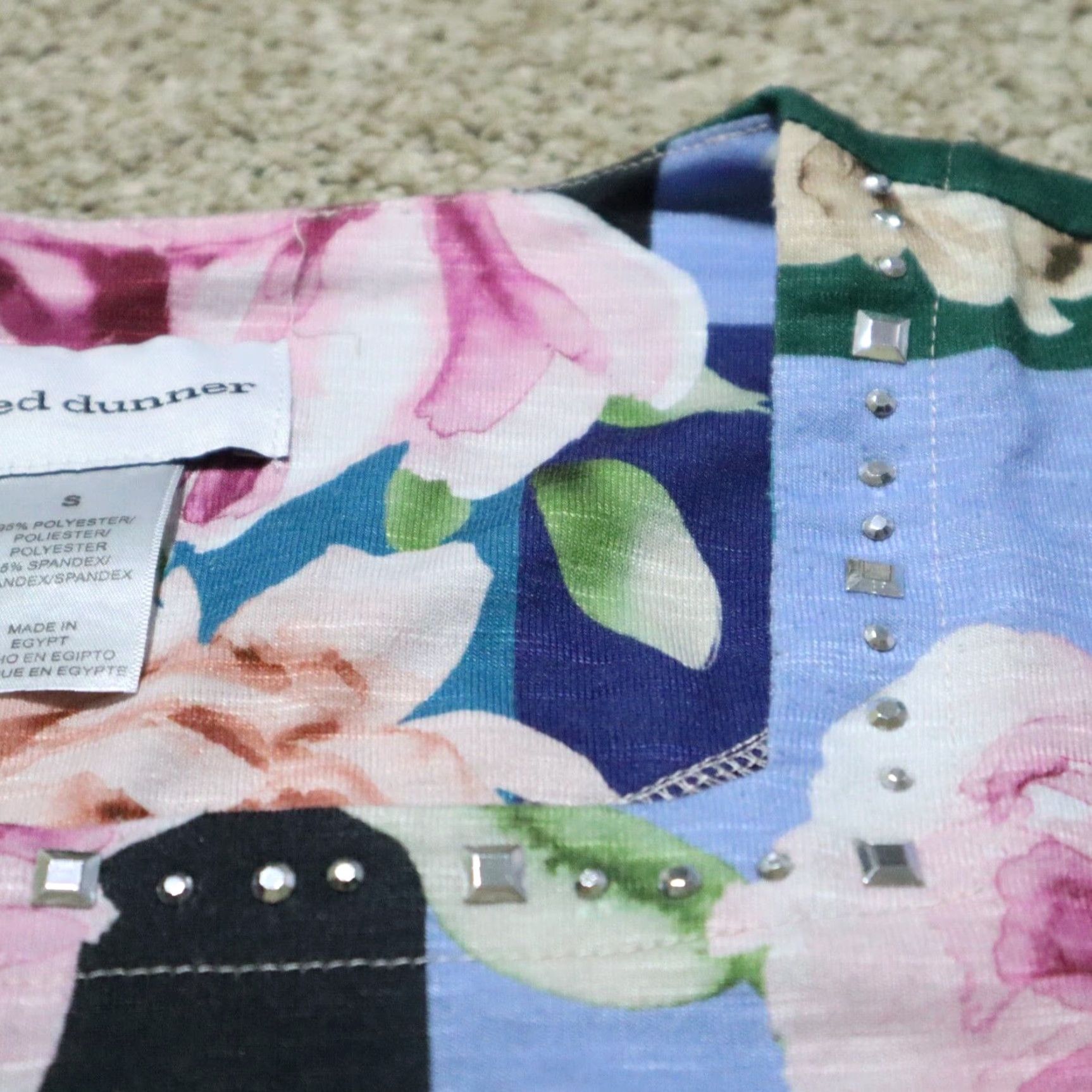Vintage Alfred Dunner Shirt Floral Flowers Embellished Top Blouse Women's Size S Small Size S / US 4 / IT 40 - 3 Thumbnail