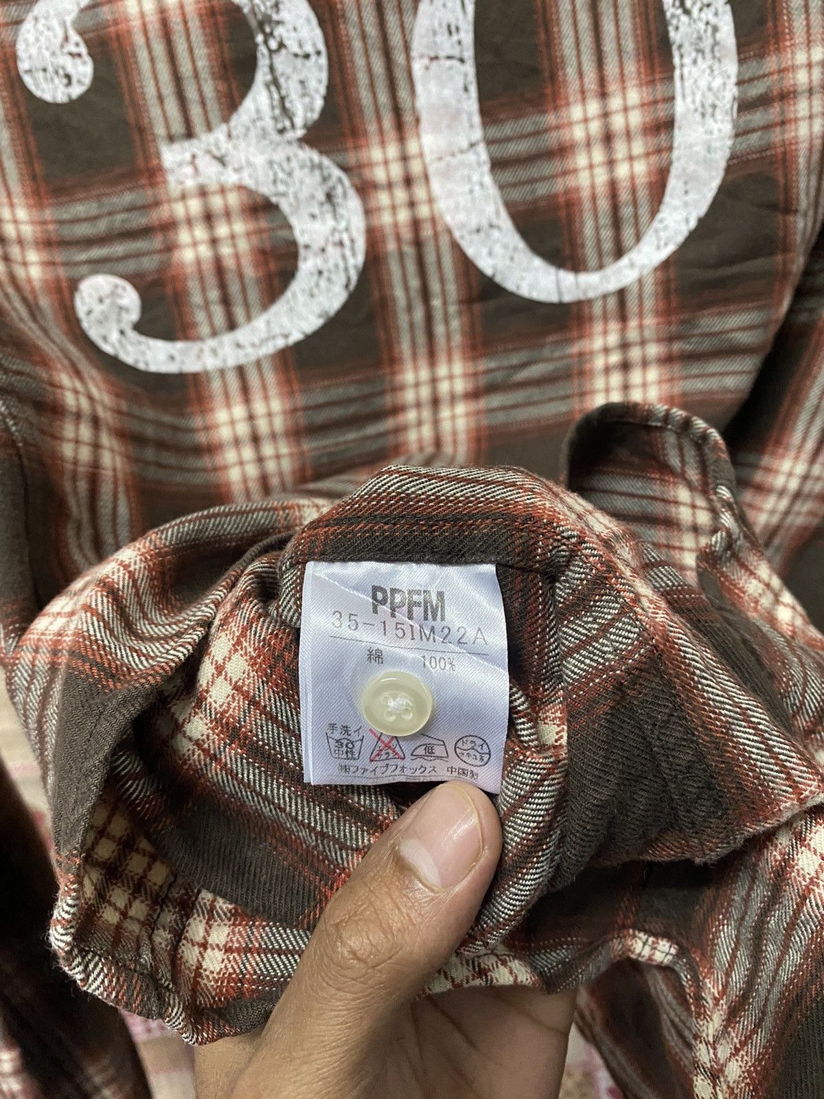 Flannel × PPFM × Vintage Vintage 90s PPFM Flannel Snap Button Plaid Size US M / EU 48-50 / 2 - 6 Thumbnail
