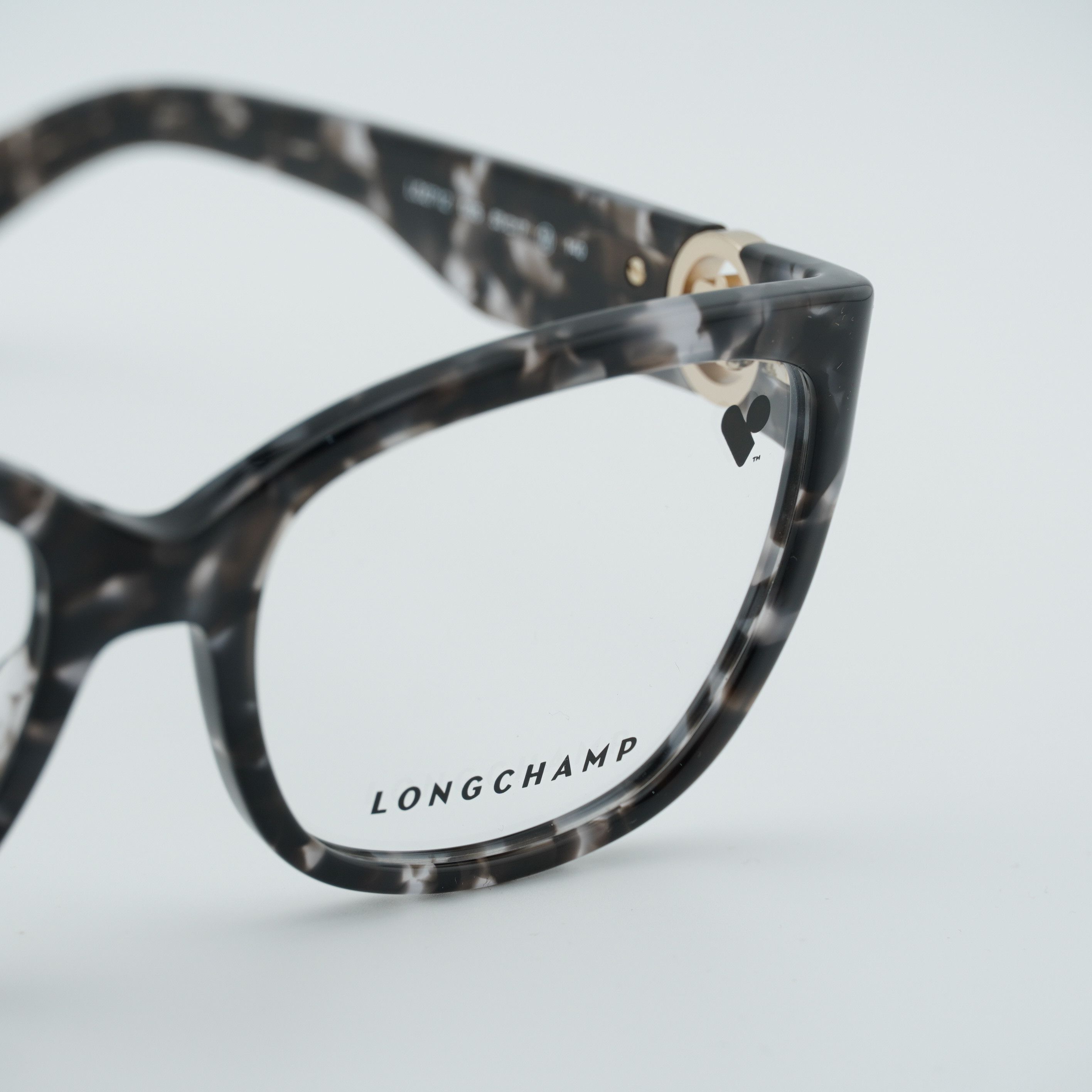 Longchamp Longchamp LO2712 005 Eyeglasses Grey Havana 53mm Square Size ONE SIZE - 7 Thumbnail