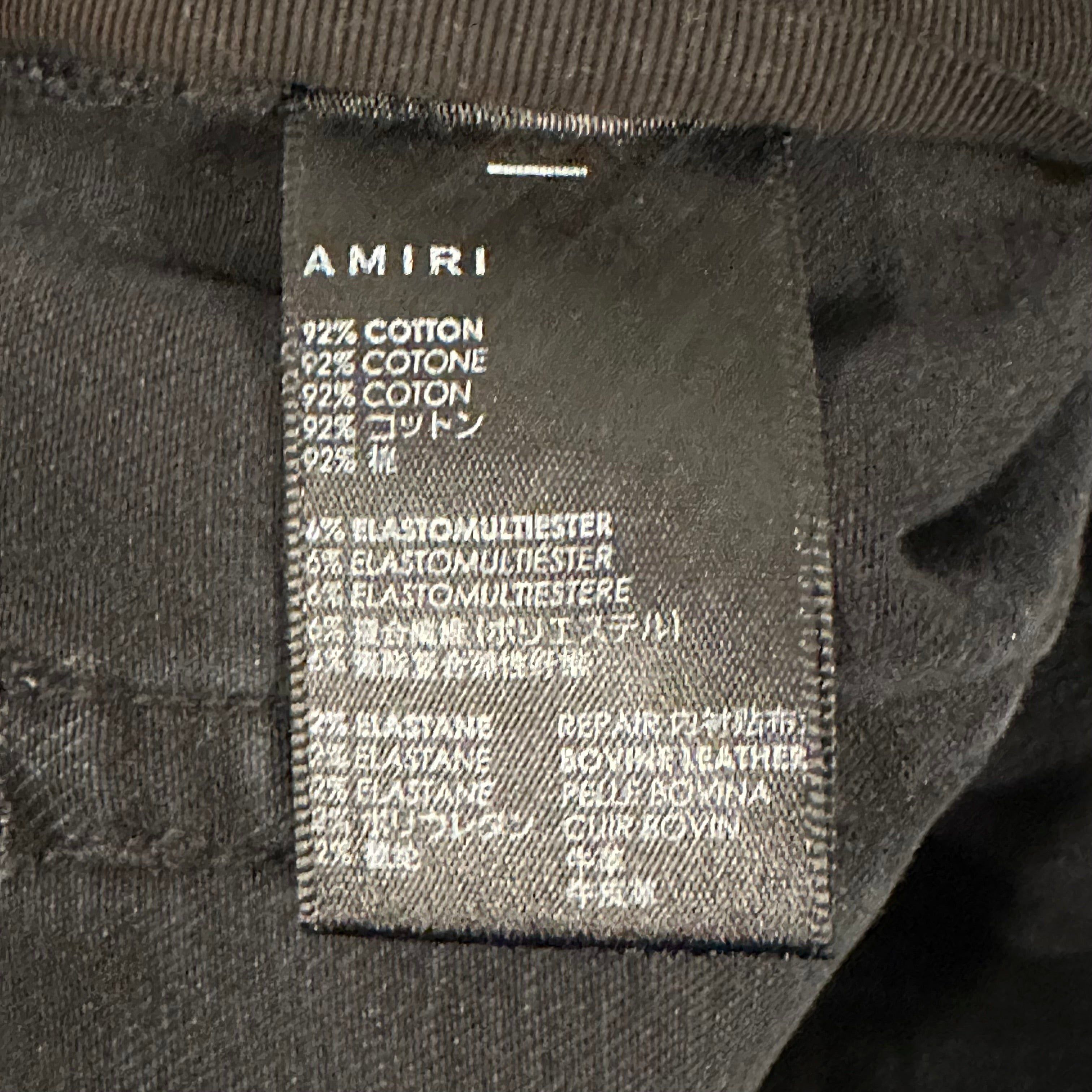 Amiri Amiri Green Camo Star Black Denim Jean Sz 36 Size US 36 / EU 52 - 6 Thumbnail