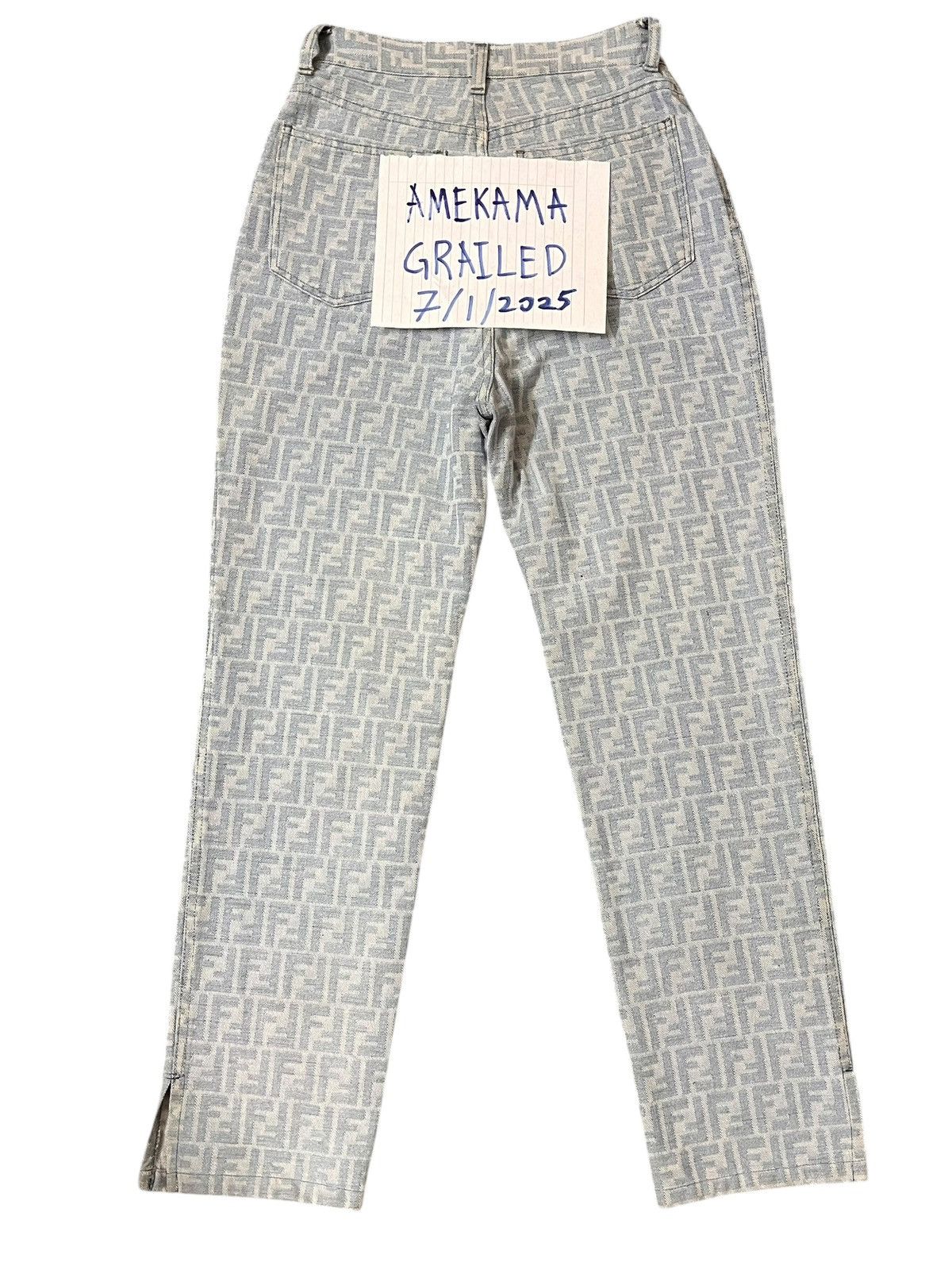 Fendi Vintage Fendi Monogram Jeans Size 25" / US 0 / IT 36 - 14 Thumbnail
