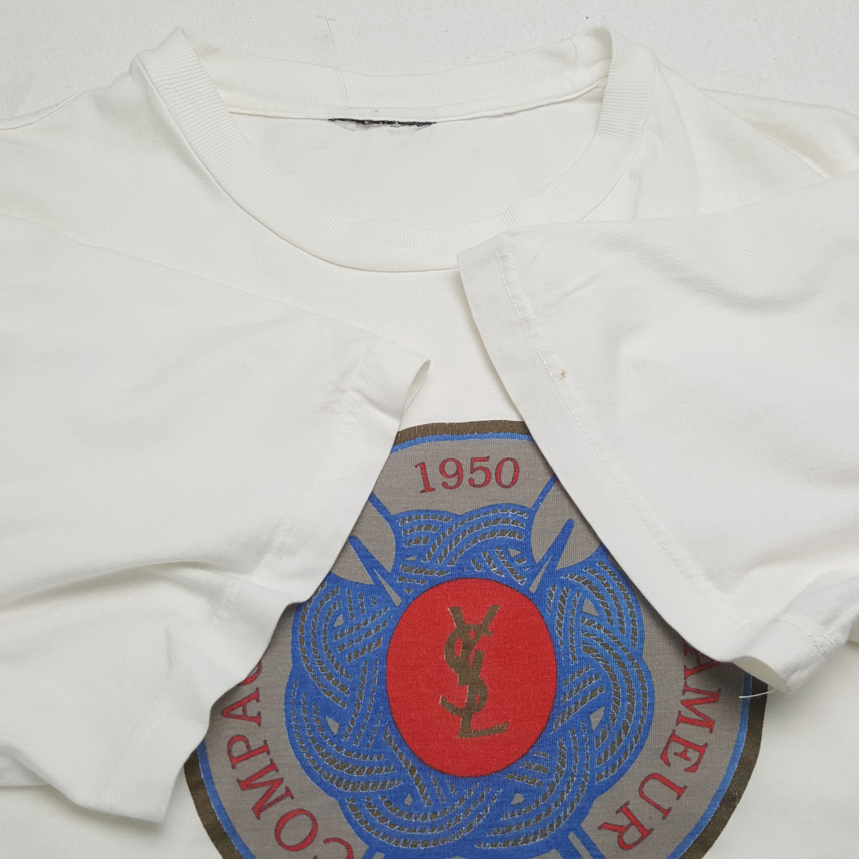 Vintage × Yves Saint Laurent Vintage YVES SAINT LAURENT Italian Fashion Brand T-Shirts Size US L / EU 52-54 / 3 - 6 Thumbnail