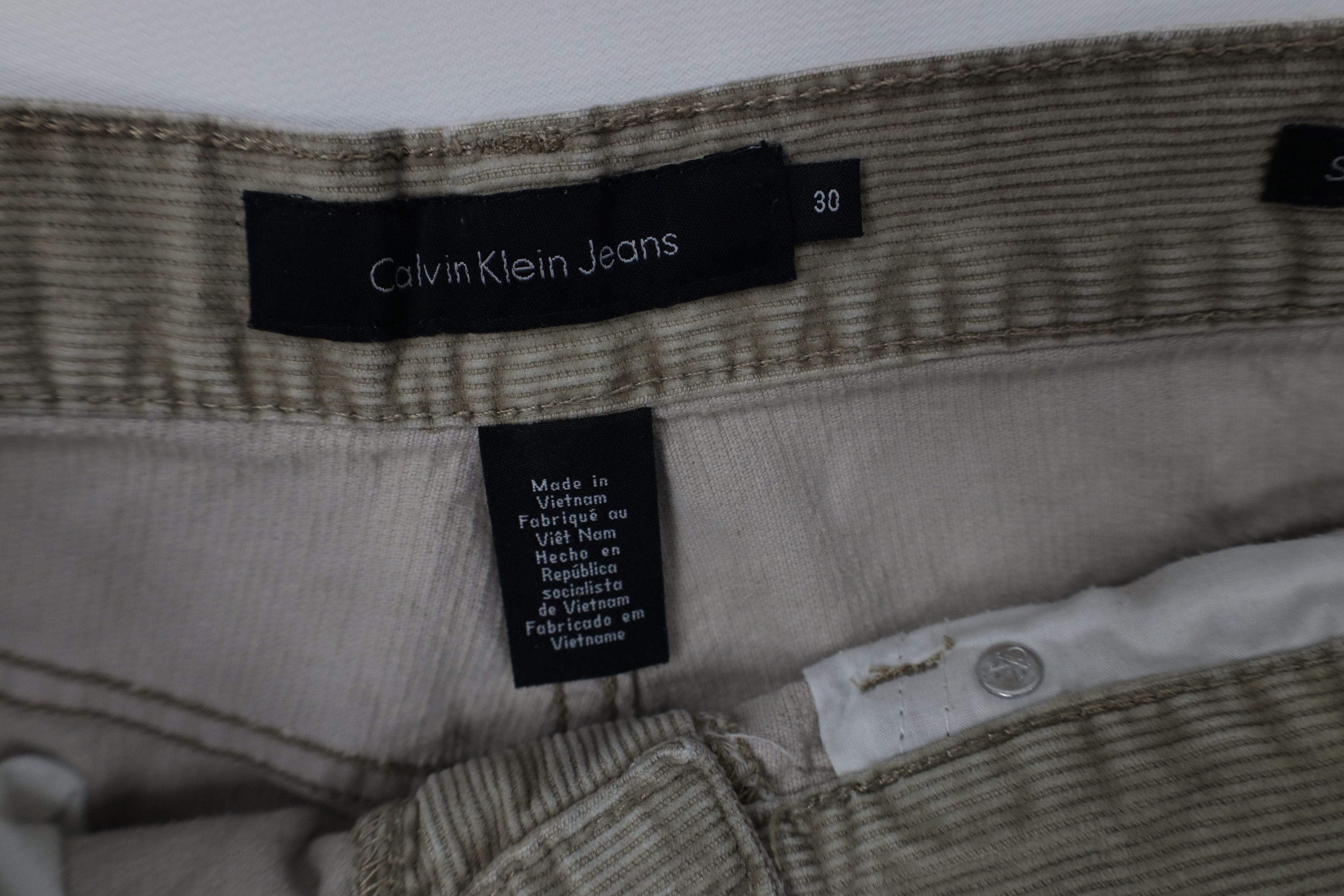 Calvin Klein Vintage 90s Y2K Calvin Klein Straight Leg Corduroy Pants Size US 30 / EU 46 - 8 Thumbnail