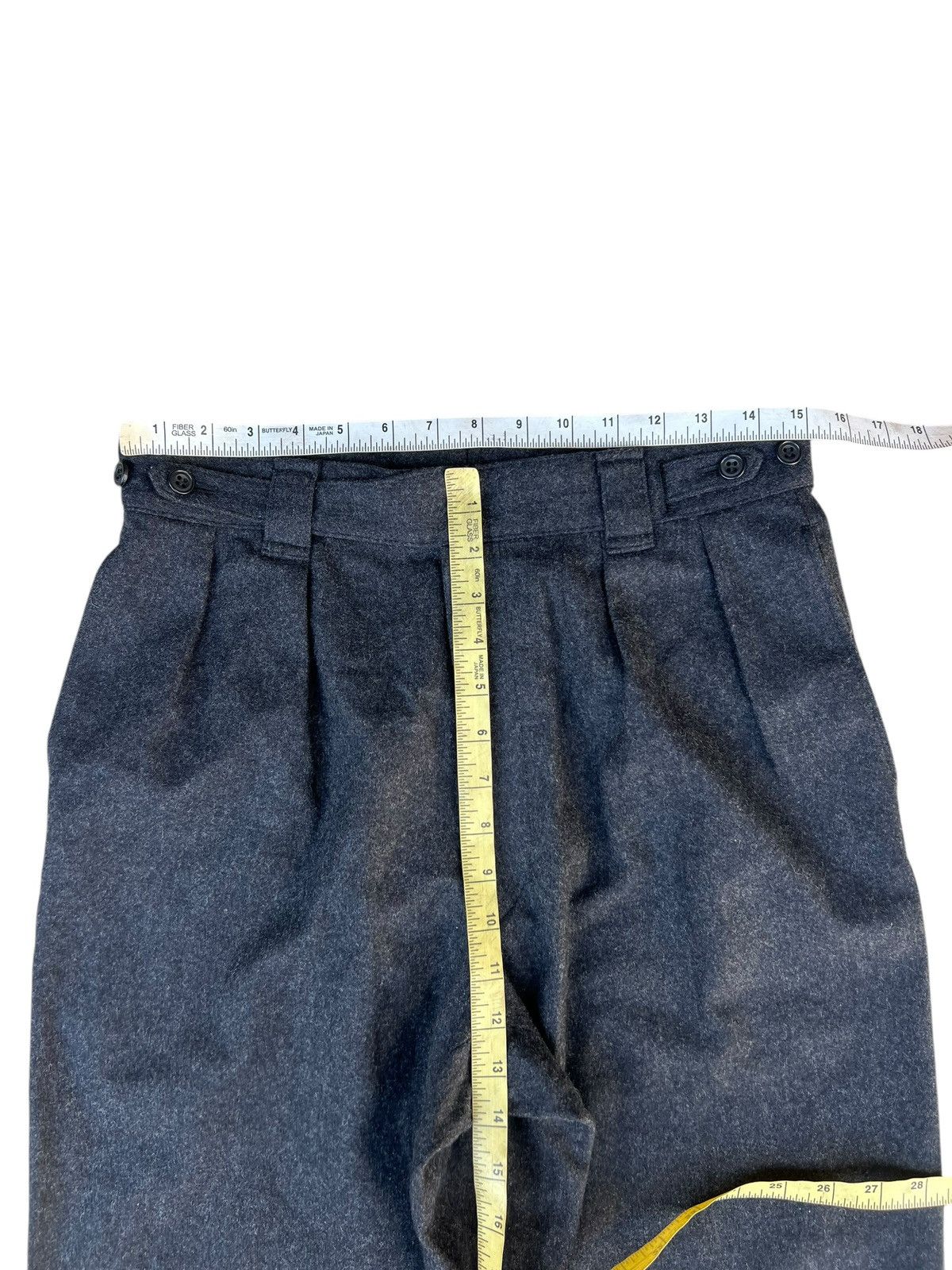Japanese Brand Vintage 80s Jun Men Japan Black Wool Gurkha Trouser Pant Size US 30 / EU 46 - 8 Thumbnail