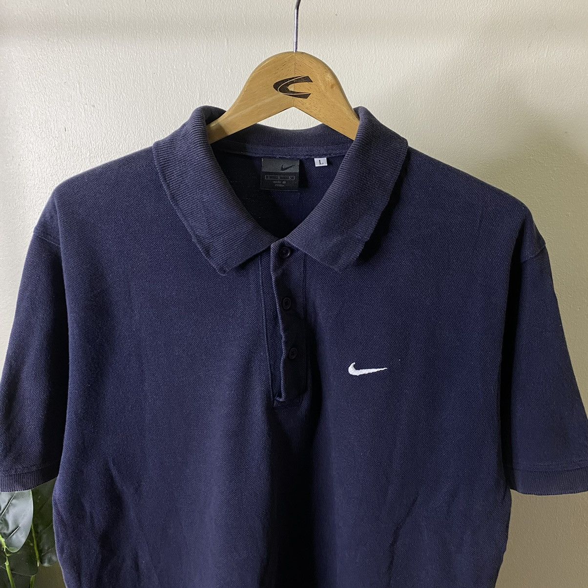 Nike Vintage 2000s Nike Embroidery Small Swoosh Polo Tee Size US L / EU 52-54 / 3 - 2 Thumbnail