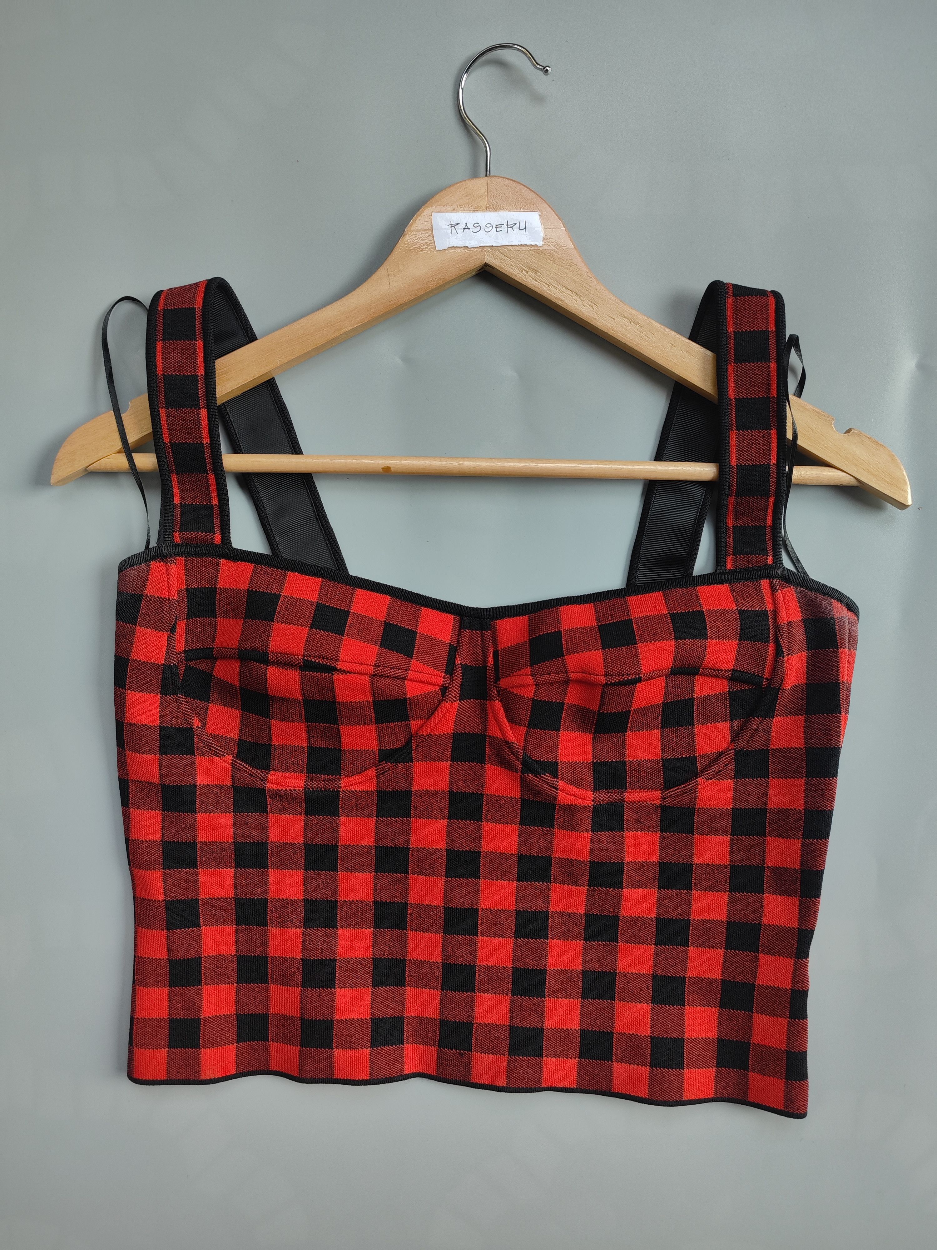 Ronny Kobo Jadie Top in Red and Black Size M / US 6-8 / IT 42-44 - 1 Thumbnail