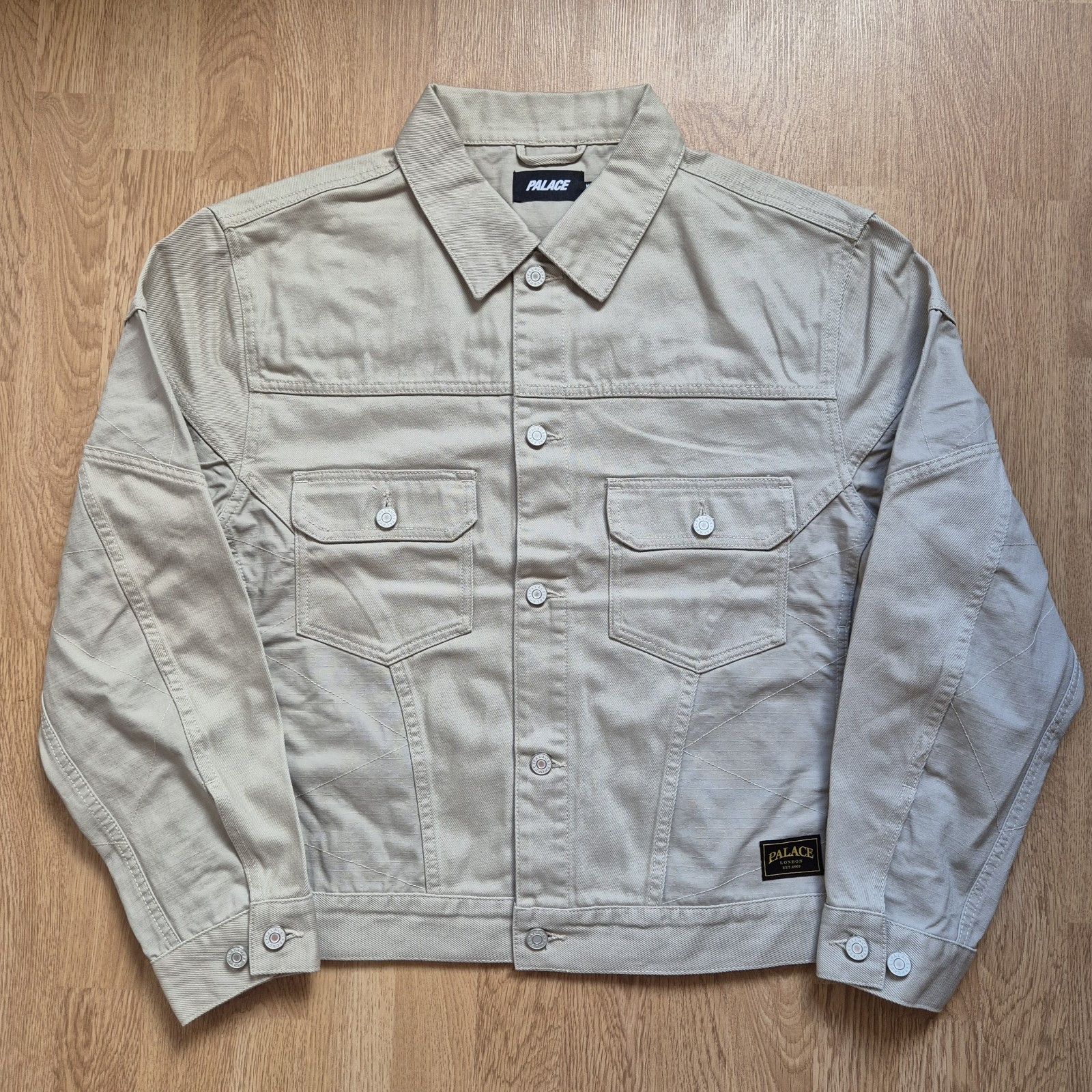 Palace Palace Panel Denim Jacket Stoney Grey Medium Brand New FW24 Size US M / EU 48-50 / 2 - 1 Thumbnail