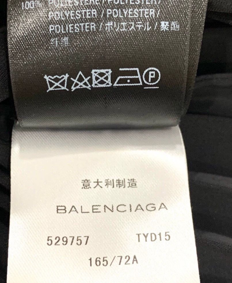 Balenciaga Balenciaga Logo belt irregular design black pleated skirt Size 38" / US 16 / IT 52 - 7 Thumbnail
