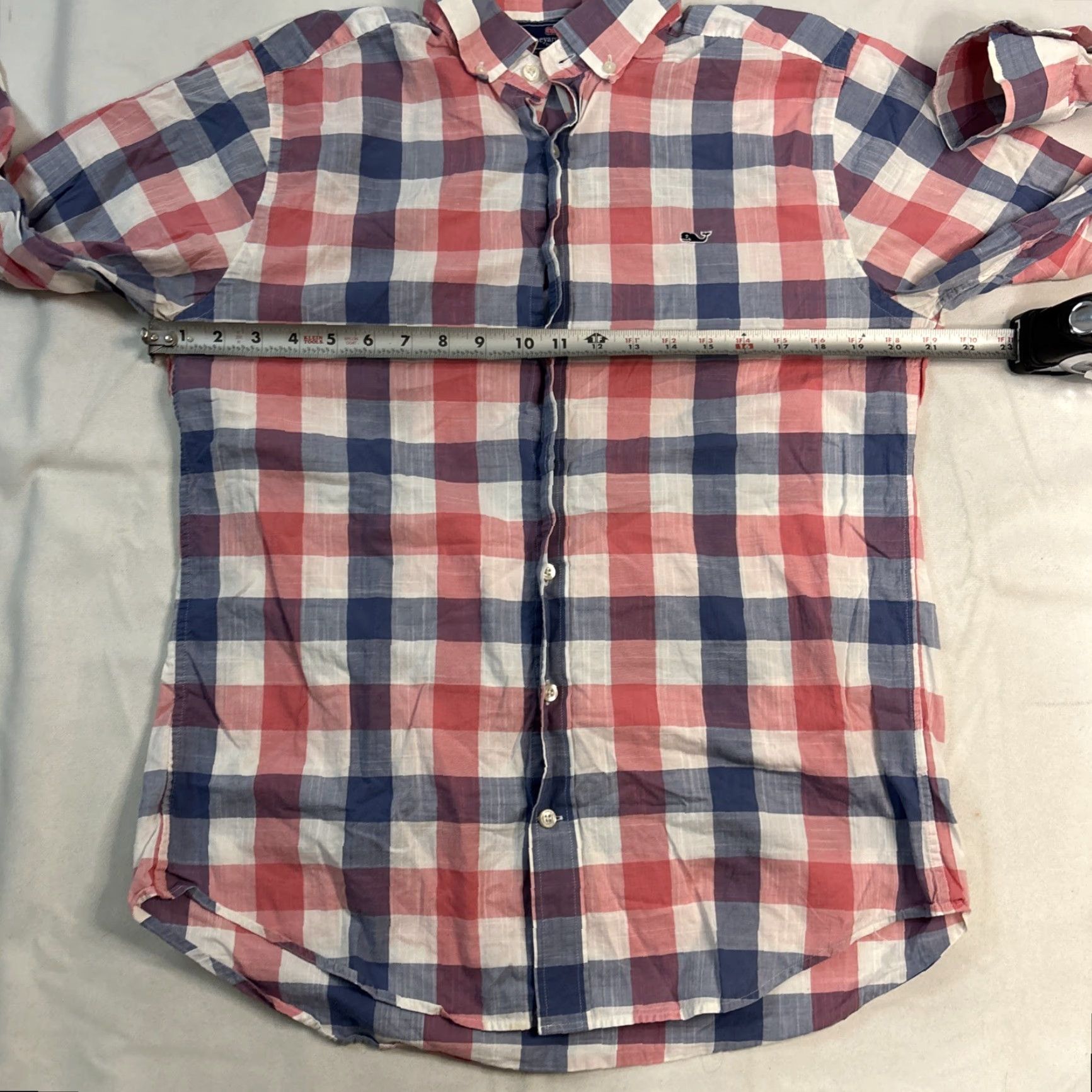 Vineyard Vines Vineyard Vines Slim Fit Whale Shirt Men Plaid Button-Down Long Sleeve Size M Size US M / EU 48-50 / 2 - 4 Thumbnail