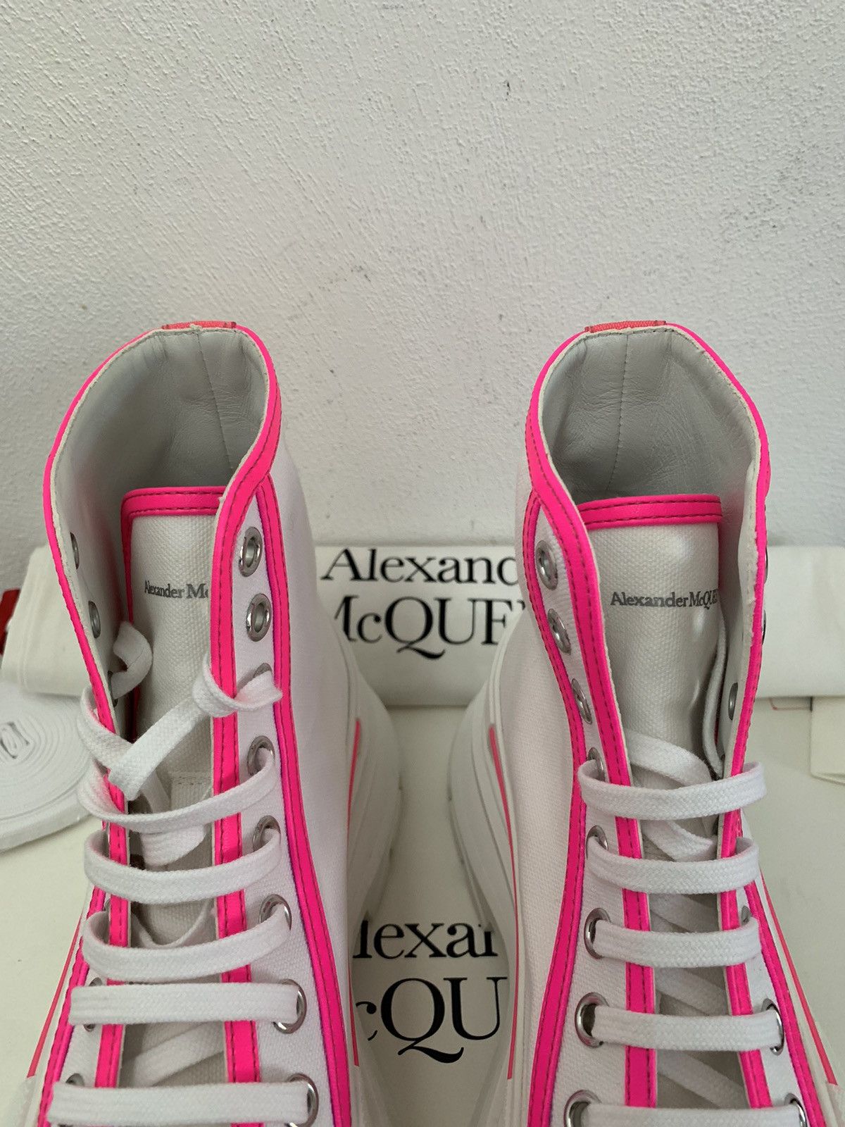 Alexander McQueen Alexander McQueen Tread Slick Chunky Sole High Top Boots Size US 8 / IT 38 - 9 Thumbnail
