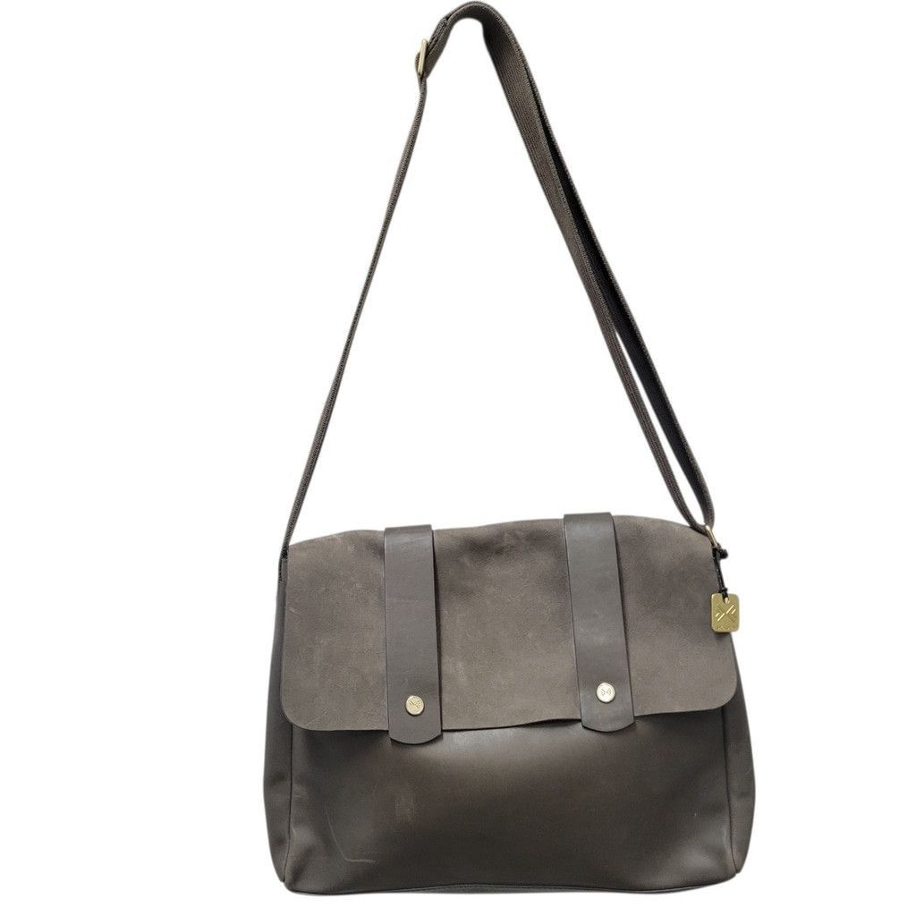 Skagen SKAGEN Men Gray Messenger Genuine Cowhide Leather Bag Size ONE SIZE - 2 Thumbnail