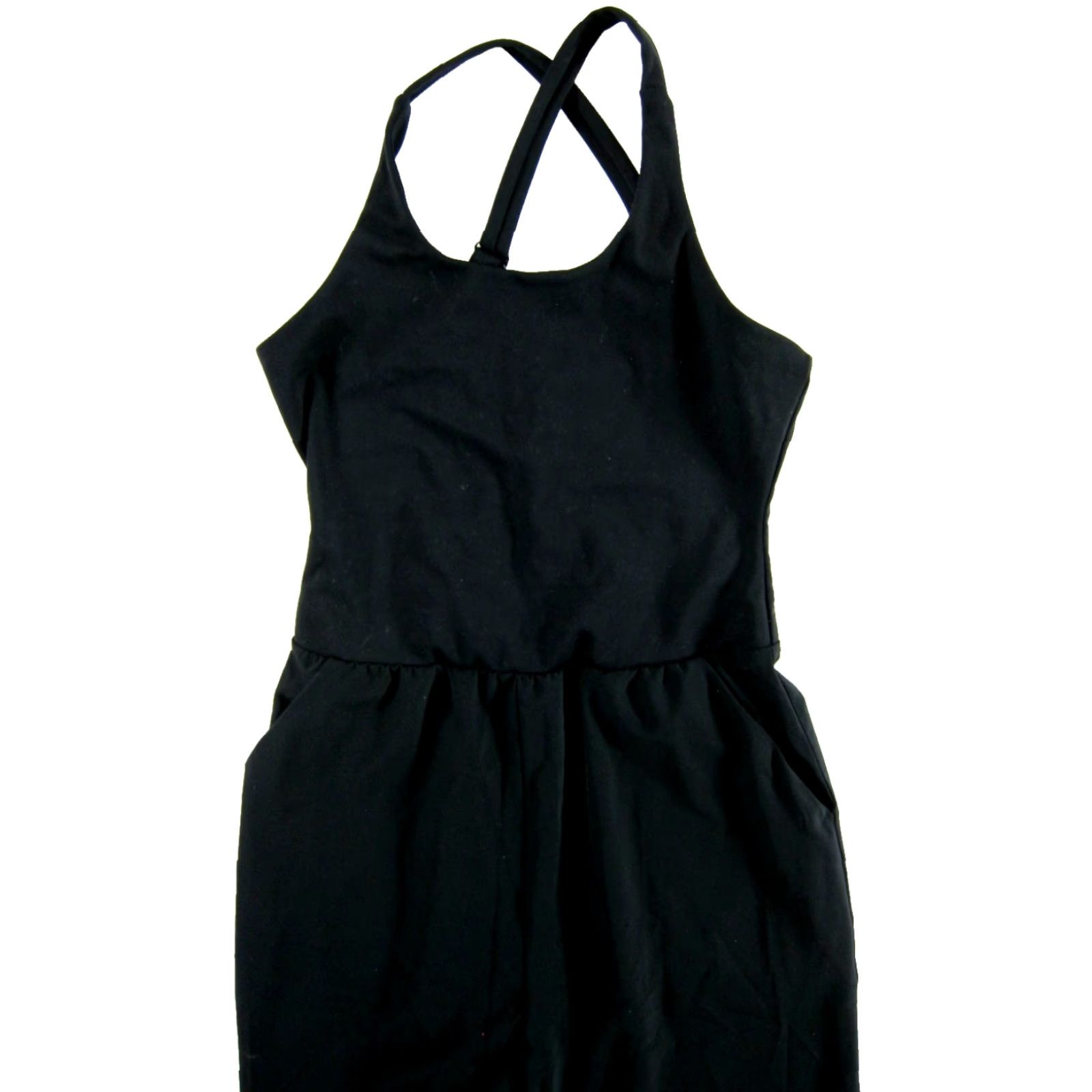 Vintage Sincerely Jules Active Black Stretch Pocket Jumper Romper Jumpsuit Women XS Size XS / US 0-2 / IT 36-38 - 4 Thumbnail