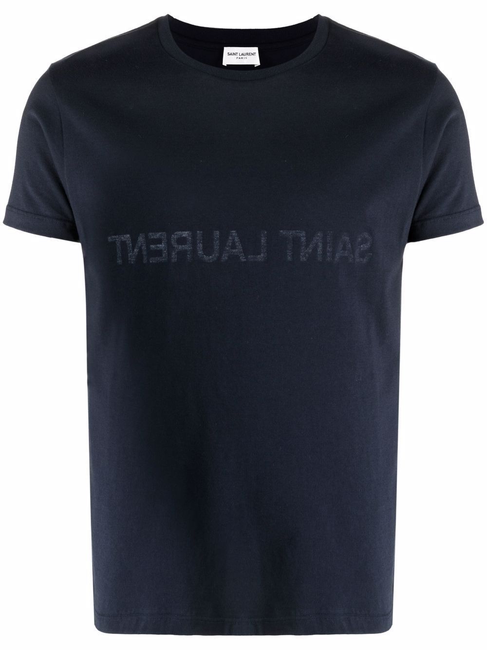 Reverse Logo-print T-shirt Navy