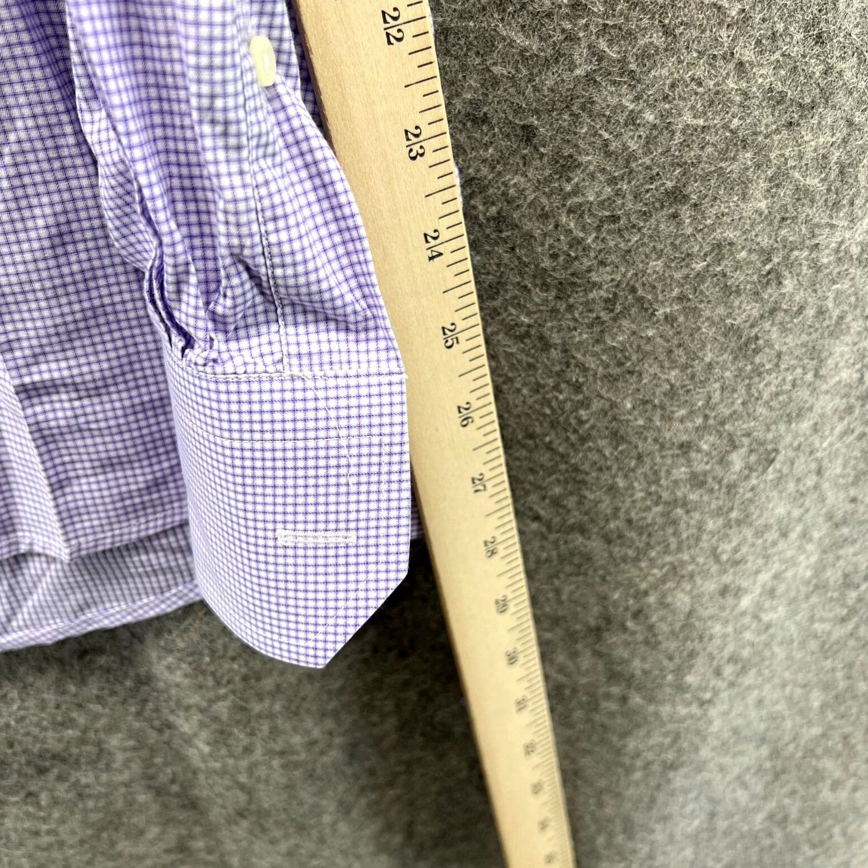 Eton VINTAGE Eton Shirt Men 17.5/44 Purple Check Button-Down Casual Preppy Classic Shirt Mens Size US XXL / EU 58 / 5 - 3 Thumbnail