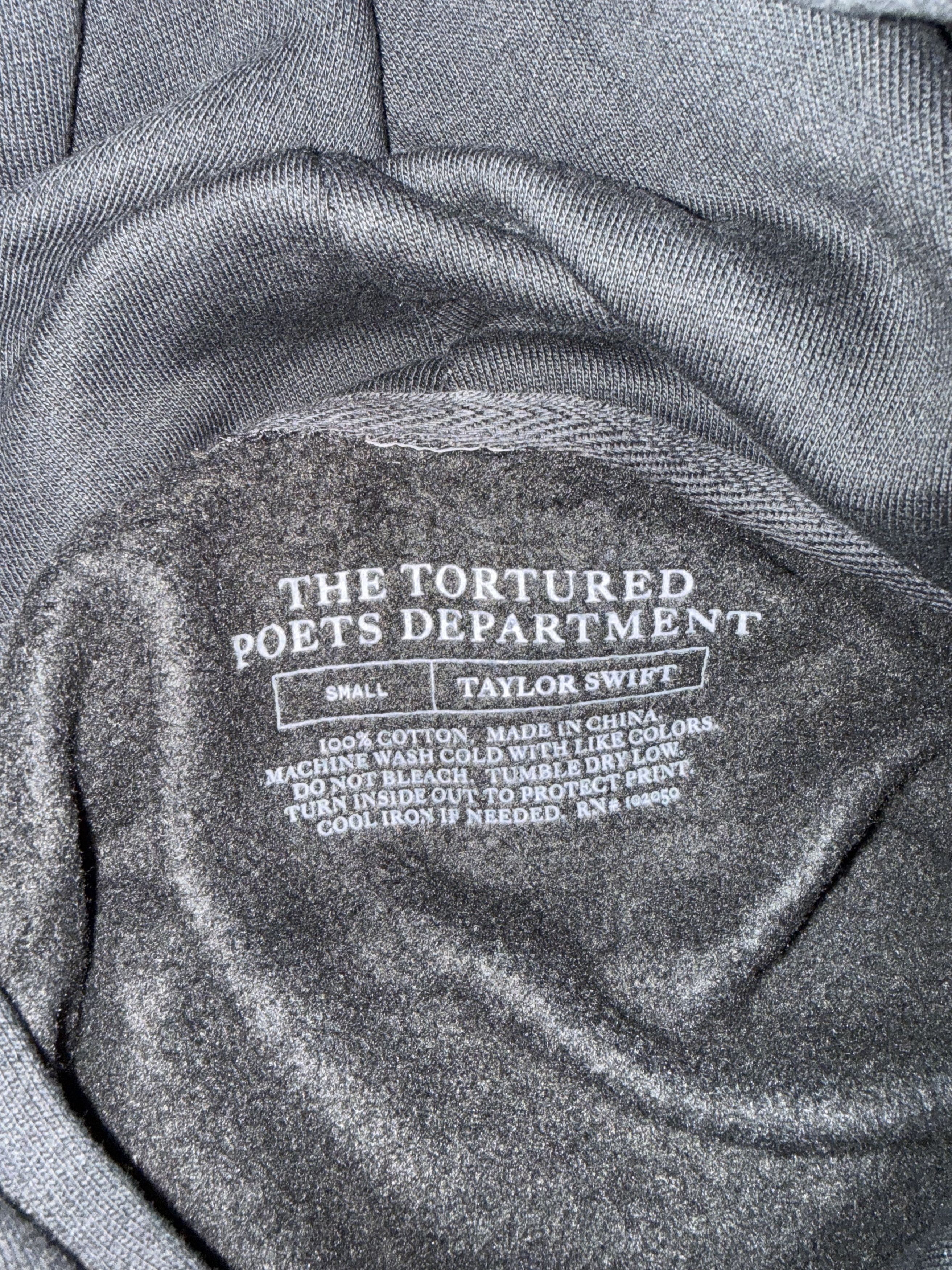 Other Taylor Swift The Tortured Poets Department Black Hoodie, S Size US S / EU 44-46 / 1 - 5 Thumbnail