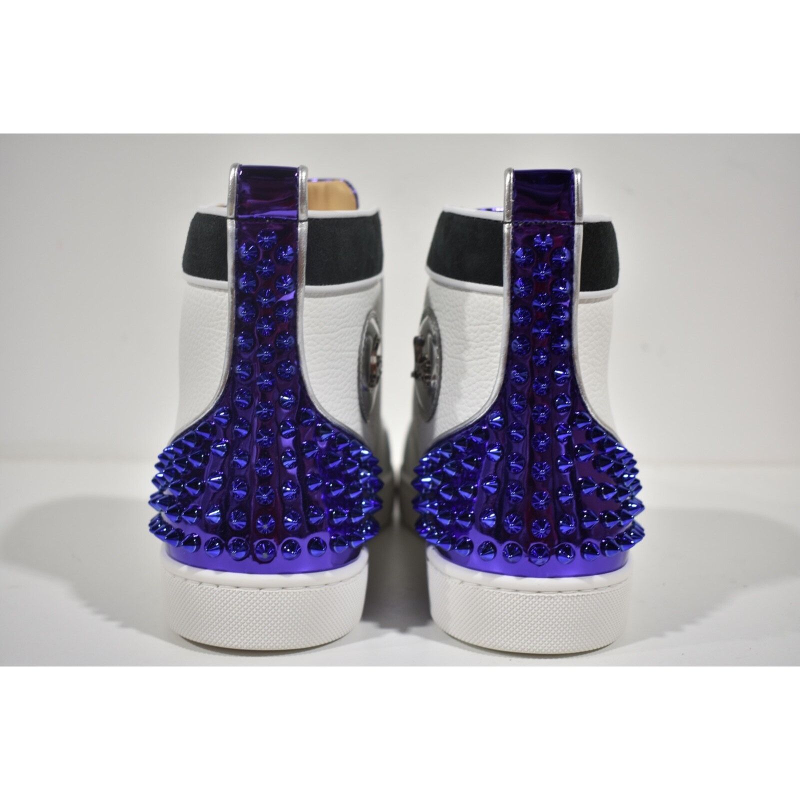 Christian Louboutin Christian Louboutin Mens Rantus Spikes White High Top Sneake Size US 10.5 / EU 43-44 - 11 Thumbnail