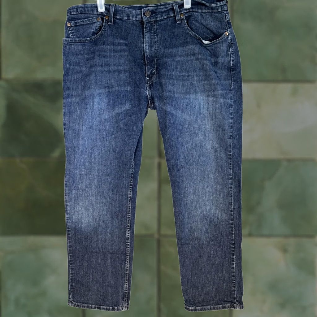 Levi's Levi's 559 Jeans Mens 38x30 Blue Straight Leg Denim Stretch Mid Rise Cotton Size US 38 / EU 54 - 1 Thumbnail