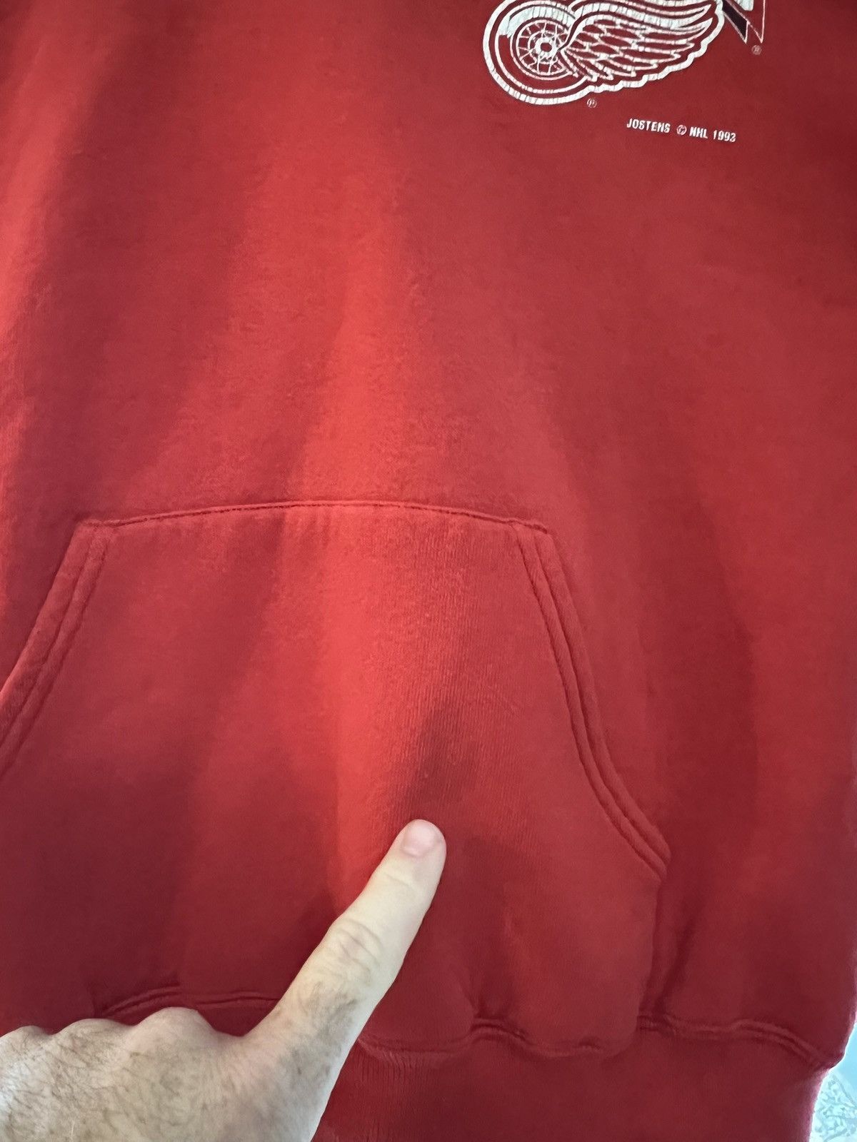 Other Vintage 1993 Detroit Red Wings NHL Hoodie – Jostens – Medium Size US M / EU 48-50 / 2 - 4 Thumbnail
