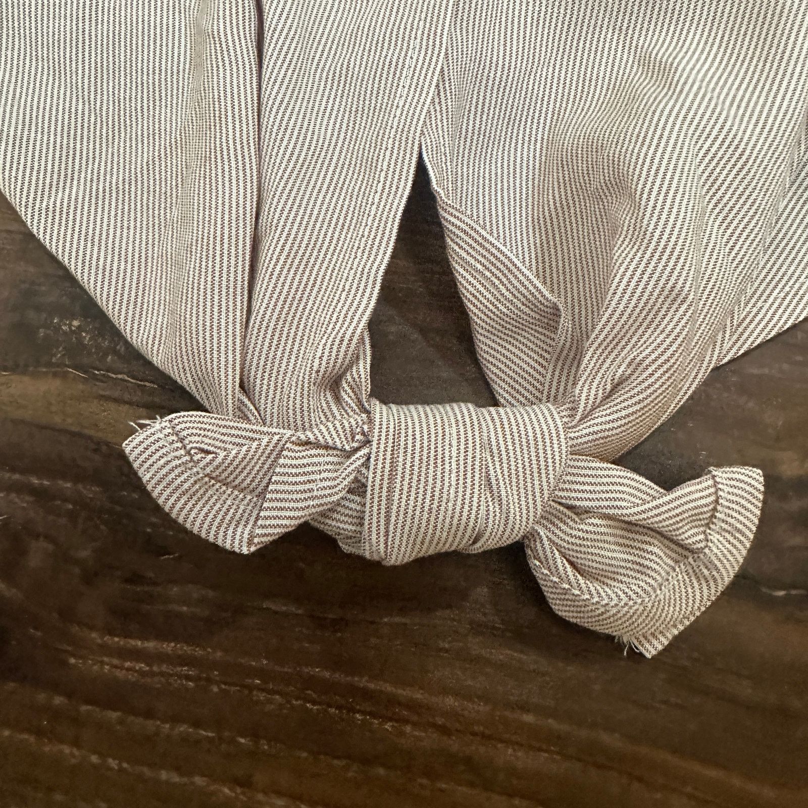 Madewell Madewell Button Back Tie Front Stripe Top Shirt M Size M / US 6-8 / IT 42-44 - 3 Thumbnail