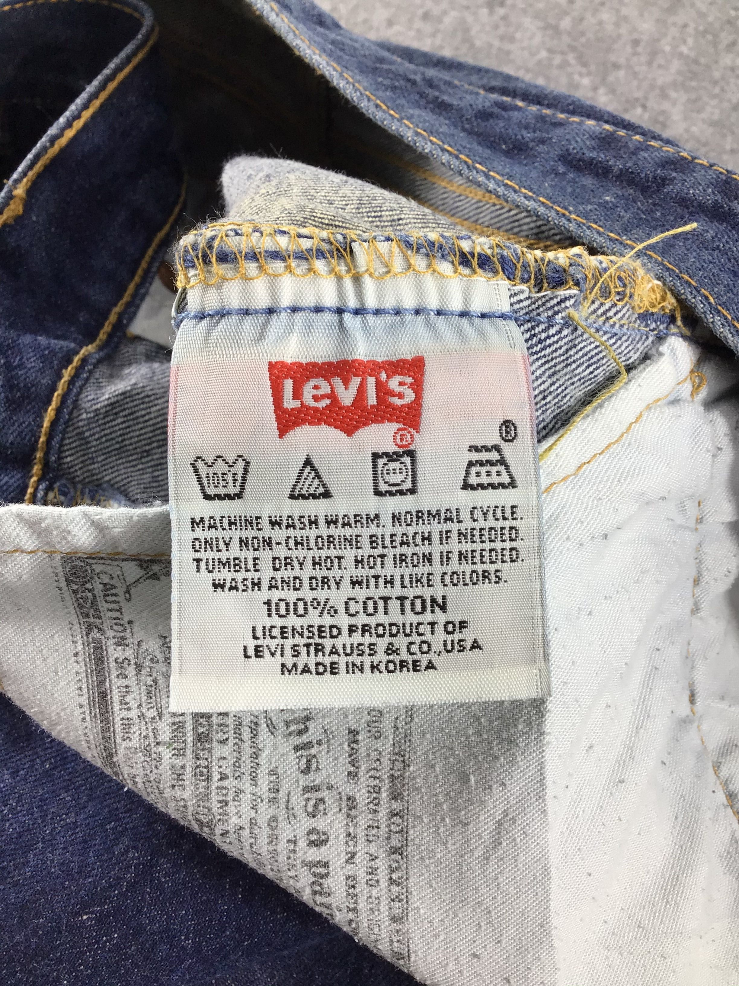 Levi's Rare Vintage Levis 501 Reverse Tab Jeans-J297 Size US 29 - 9 Thumbnail
