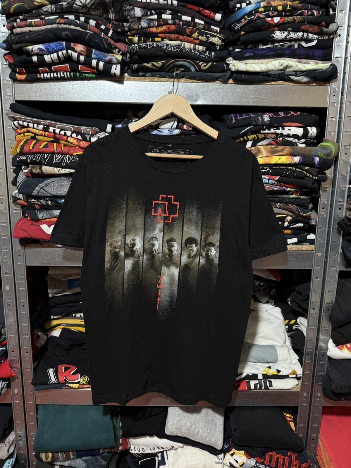 Band Tees Vintage 2000’s Rammstein Horror Logo Band Rock T-Shirt Y2K Size US XL / EU 56 / 4 - 1 Thumbnail