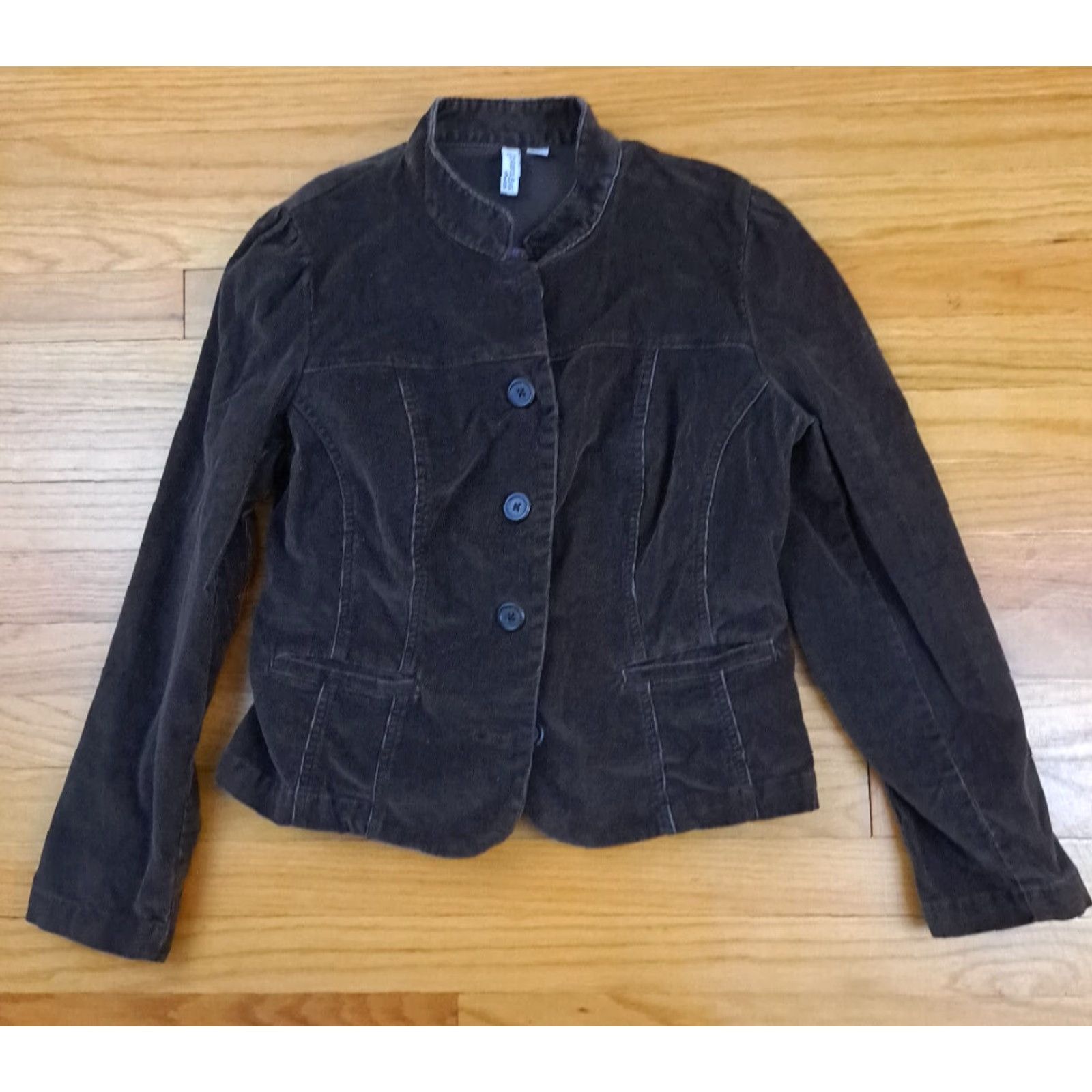 Vintage St. John's Bay Jacket Corduroy Brown Medium Women Basic Jacket Vintage No Size ONE SIZE - 2 Thumbnail