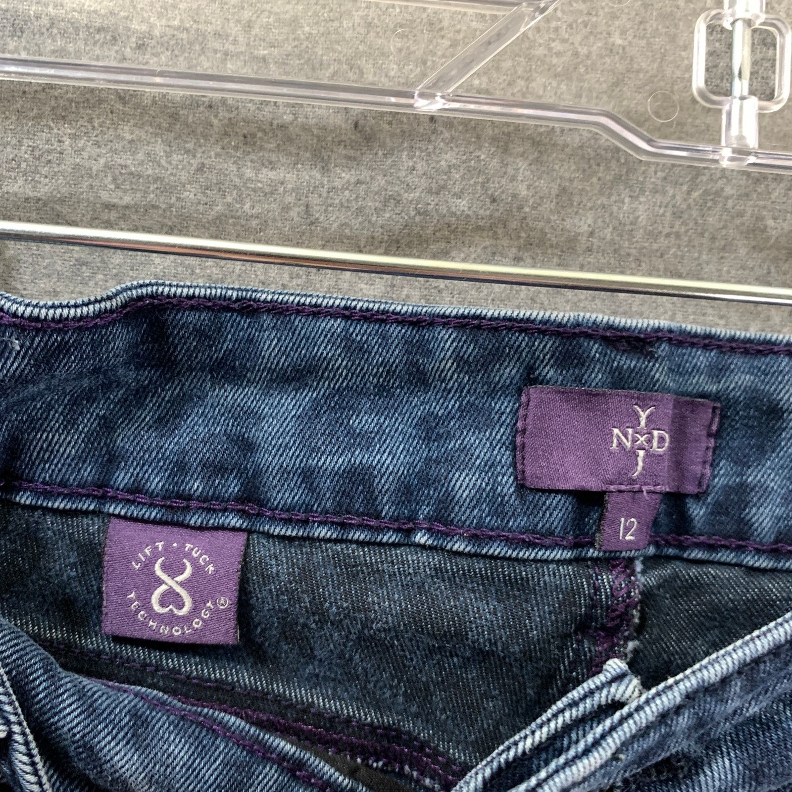 Other NYDJ Jeans Women Size 12 Leopard Print Blue Jeans Size 34" / US 12 / IT 48 - 3 Thumbnail