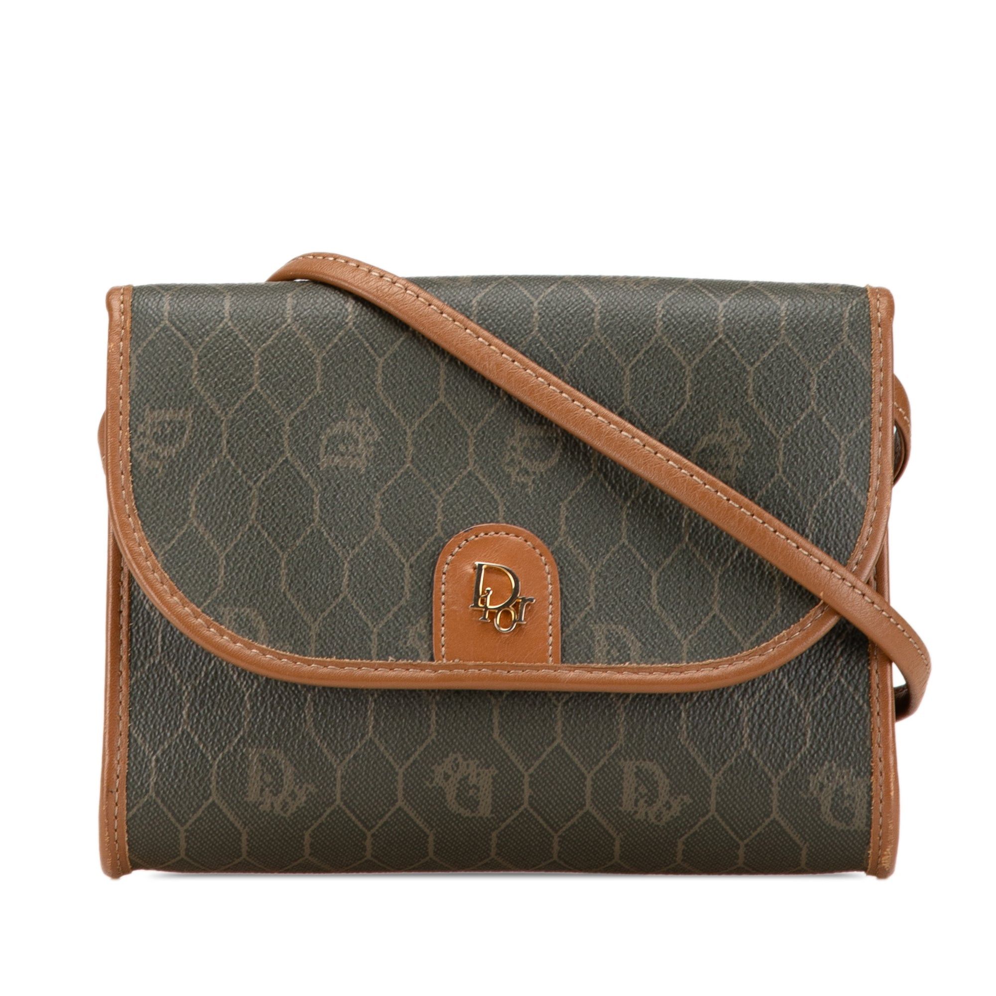 Dior Dior Honeycomb Coated Canvas Crossbody Black Size ONE SIZE - 1 Thumbnail