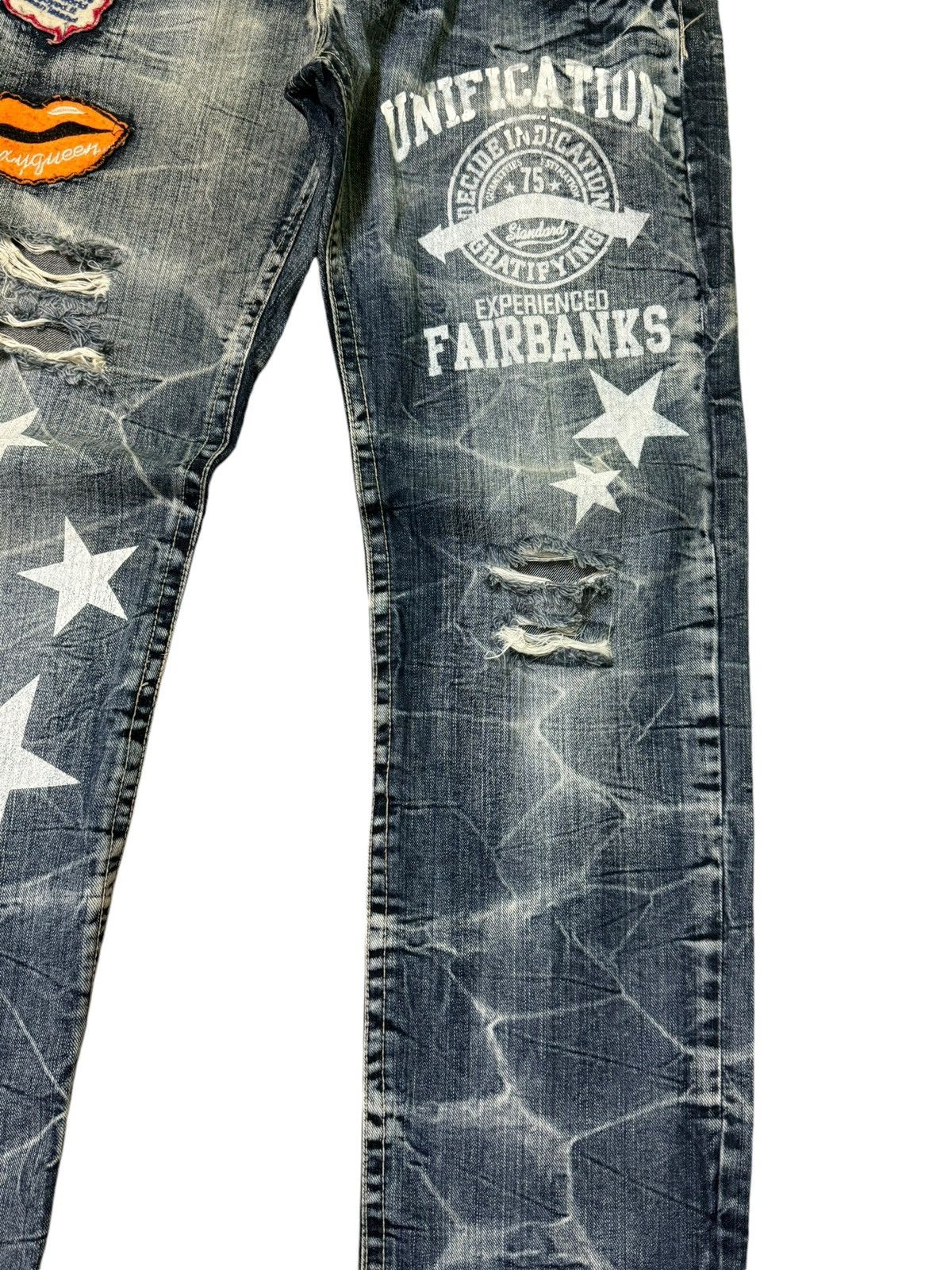 Japanese Brand Patches Printed Orignal Jeans Hysteric Glamour Style Denim Size US 32 / EU 48 - 8 Thumbnail