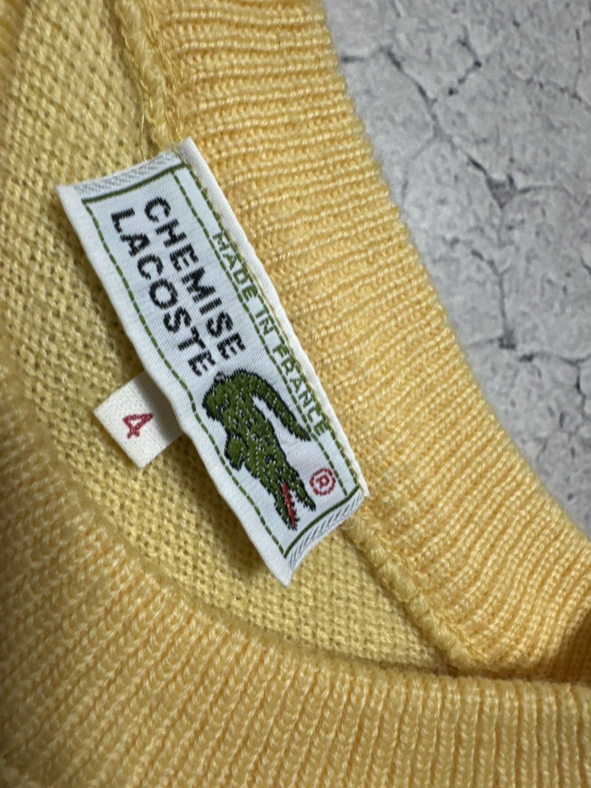 Lacoste Lacoste Chemise Wool Sweater Yellow Size 4 Vintage 90’s Size US L / EU 52-54 / 3 - 6 Thumbnail