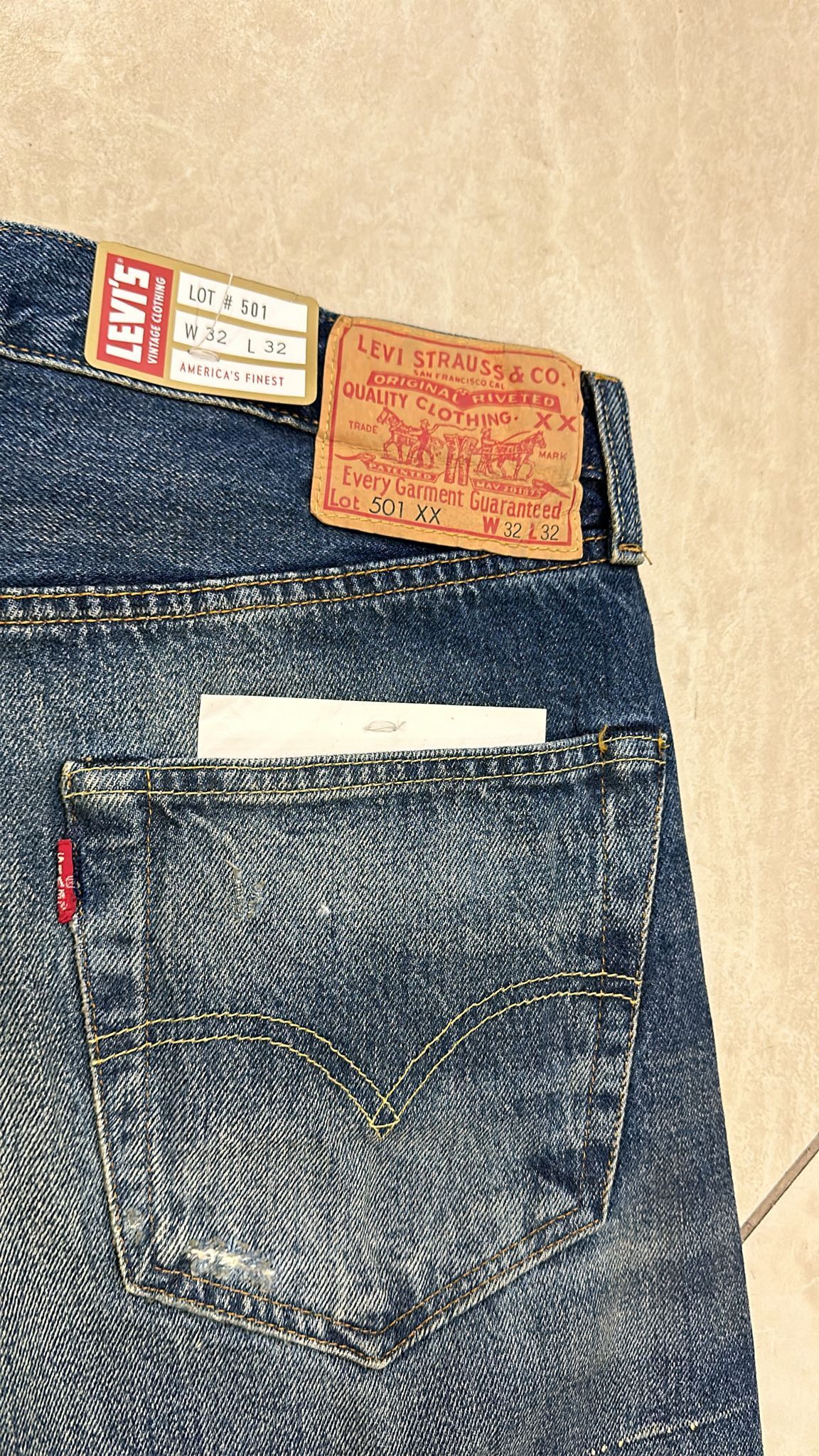 Levi's Vintage Clothing LVC Levi's Vintage Clothing 1955 501XX BigE Selvedge Jeans Size US 32 / EU 48 - 7 Thumbnail