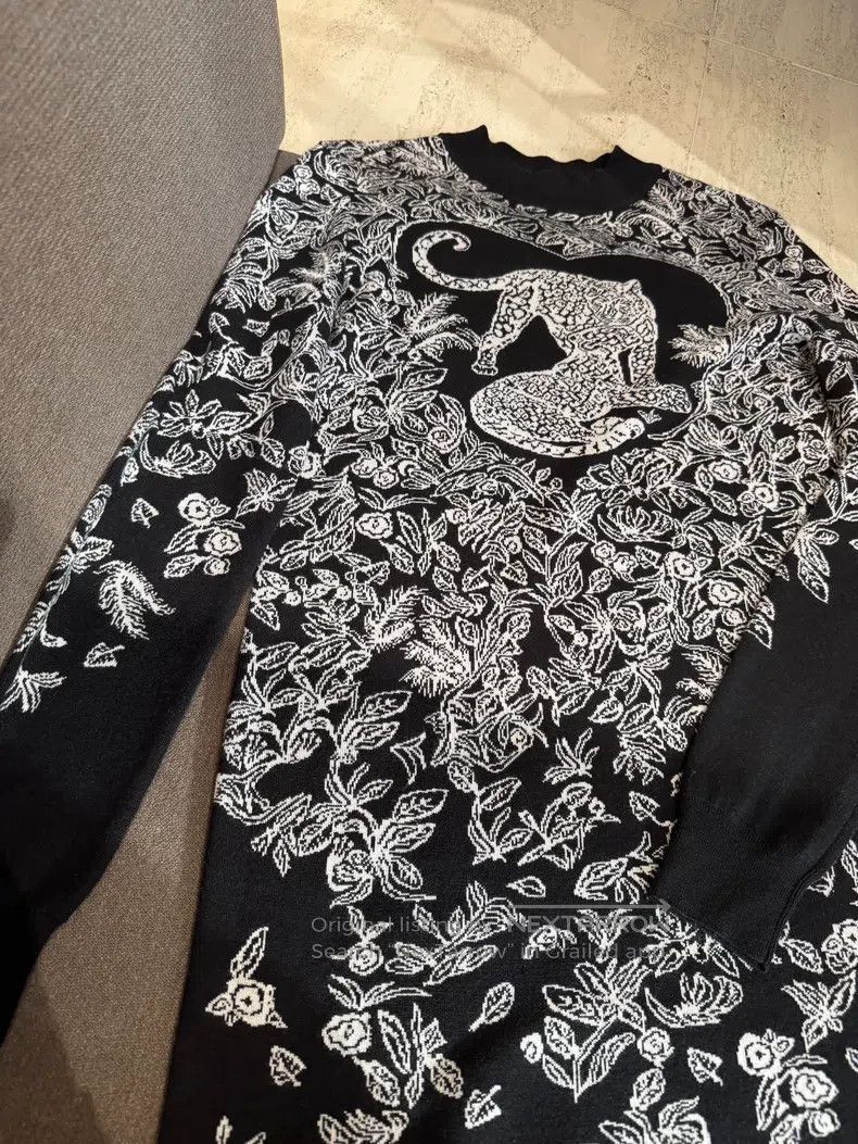 Hermes Hermes #Equatorial Jungle# Series Black and White Leopard Size XS / US 0-2 / IT 36-38 - 2 Thumbnail