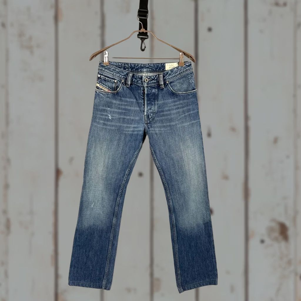 Diesel Diesel Jeans ZAVOR Mens Denim 29 Blue Cotton Straight Leg 5-Pocket Design Size US 29 - 1 Thumbnail