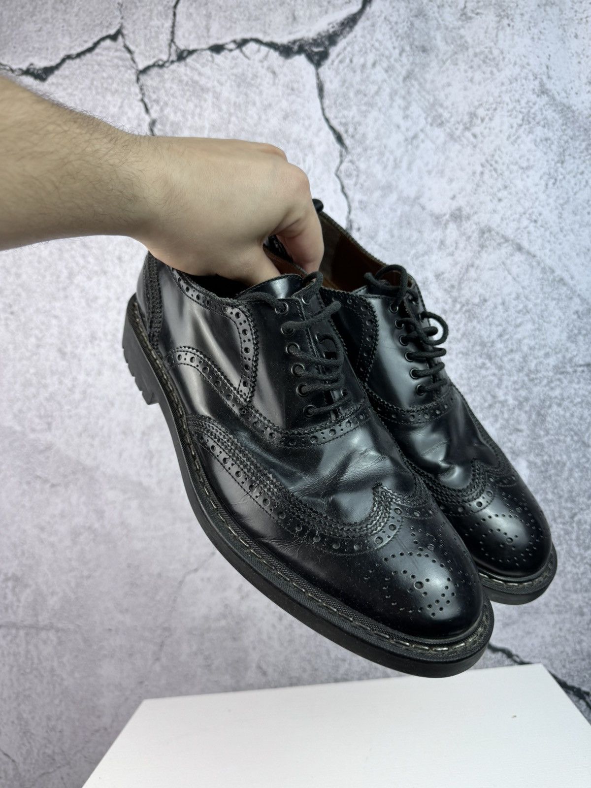Givenchy RARE Givenchy Chunky Leather Derbies Shoes Size US 11 / EU 44 - 3 Thumbnail