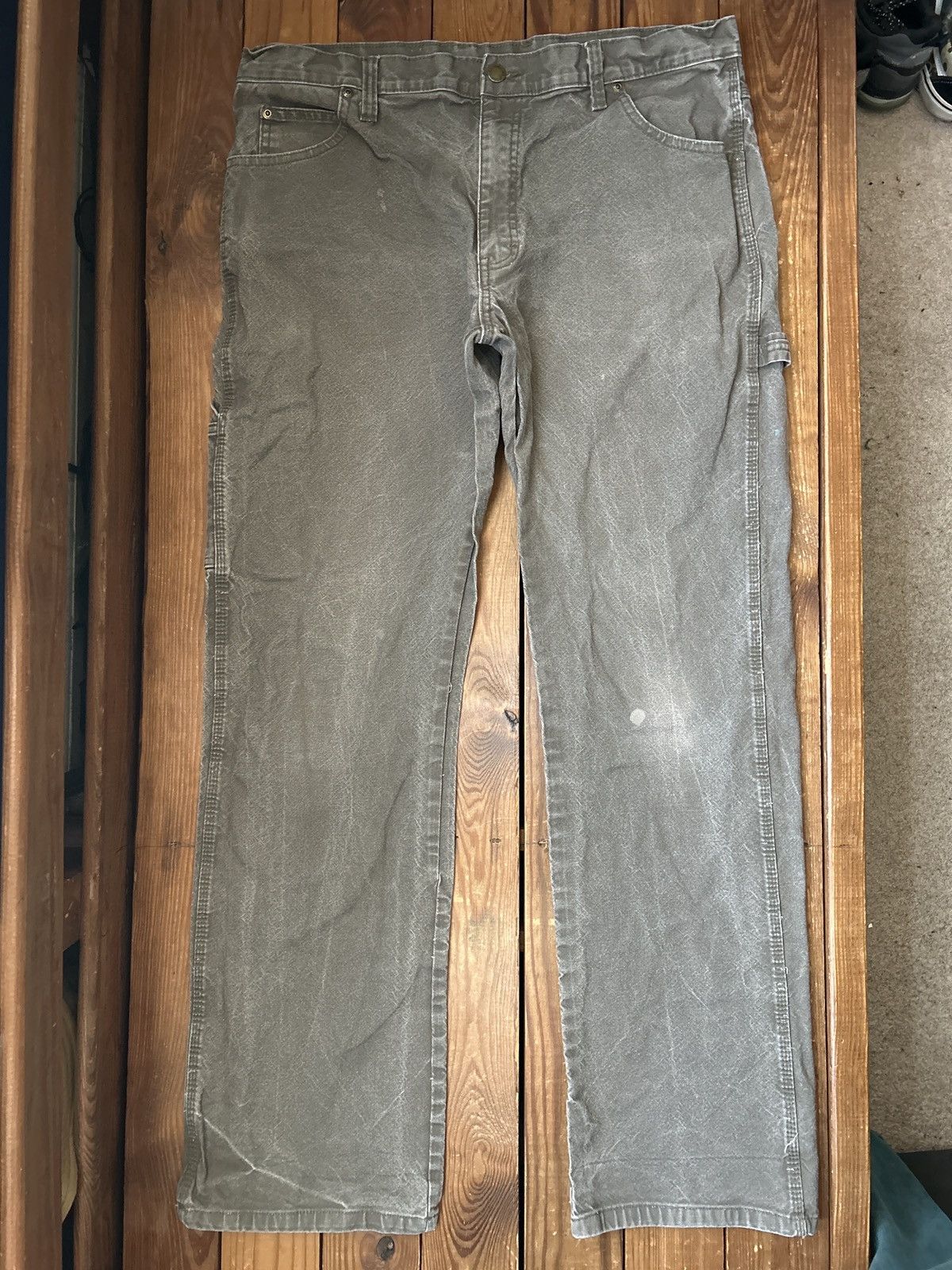 Dickies × Vintage Vintage Dickies Green Faded Carpenter Pants Size US 36 / EU 52 - 2 Thumbnail