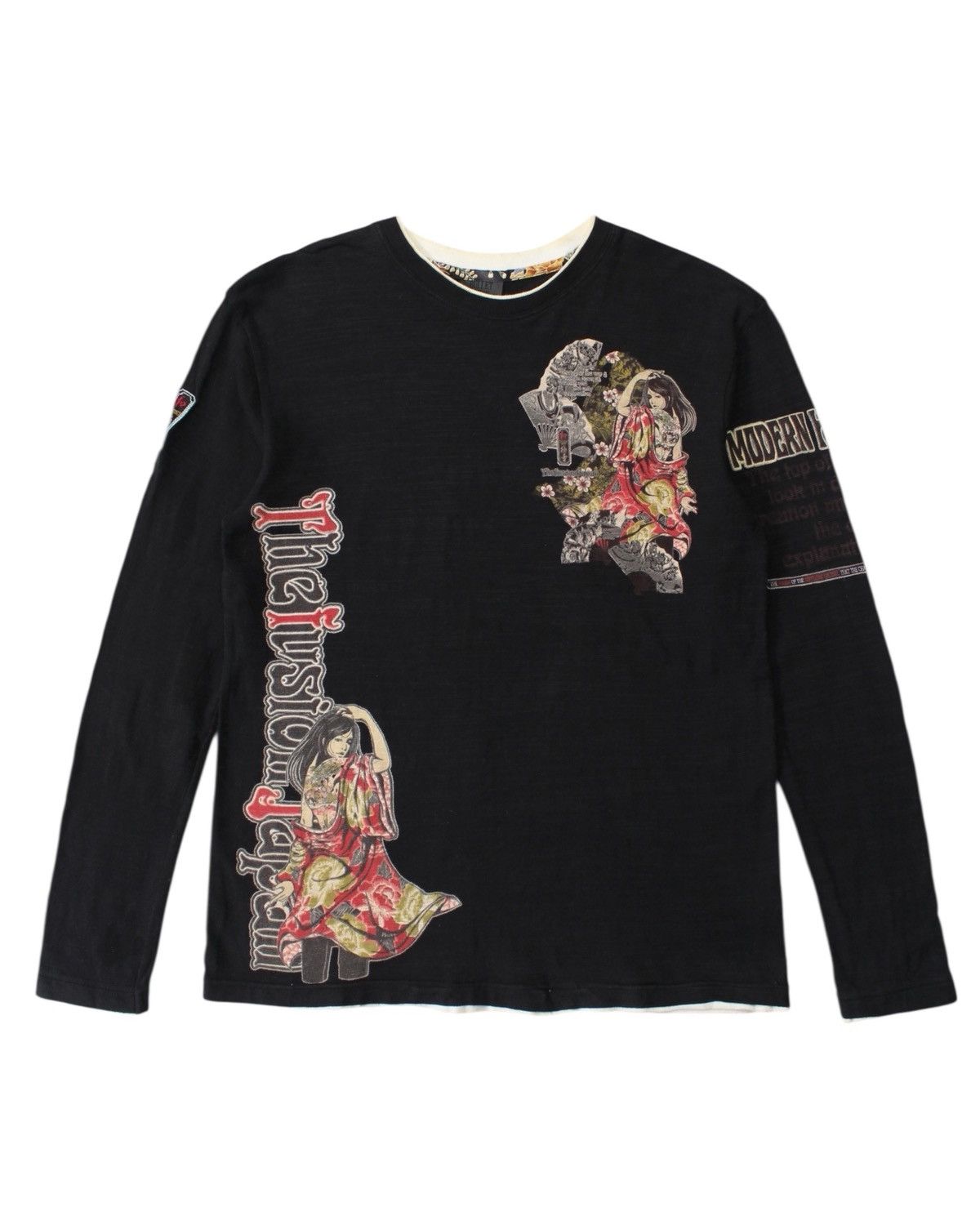 Hysteric Glamour 2000S BULLET NOISE MODERN HARMONY GRAPHIC LONG SLEEVE TEE Size US M / EU 48-50 / 2 - 2 Thumbnail